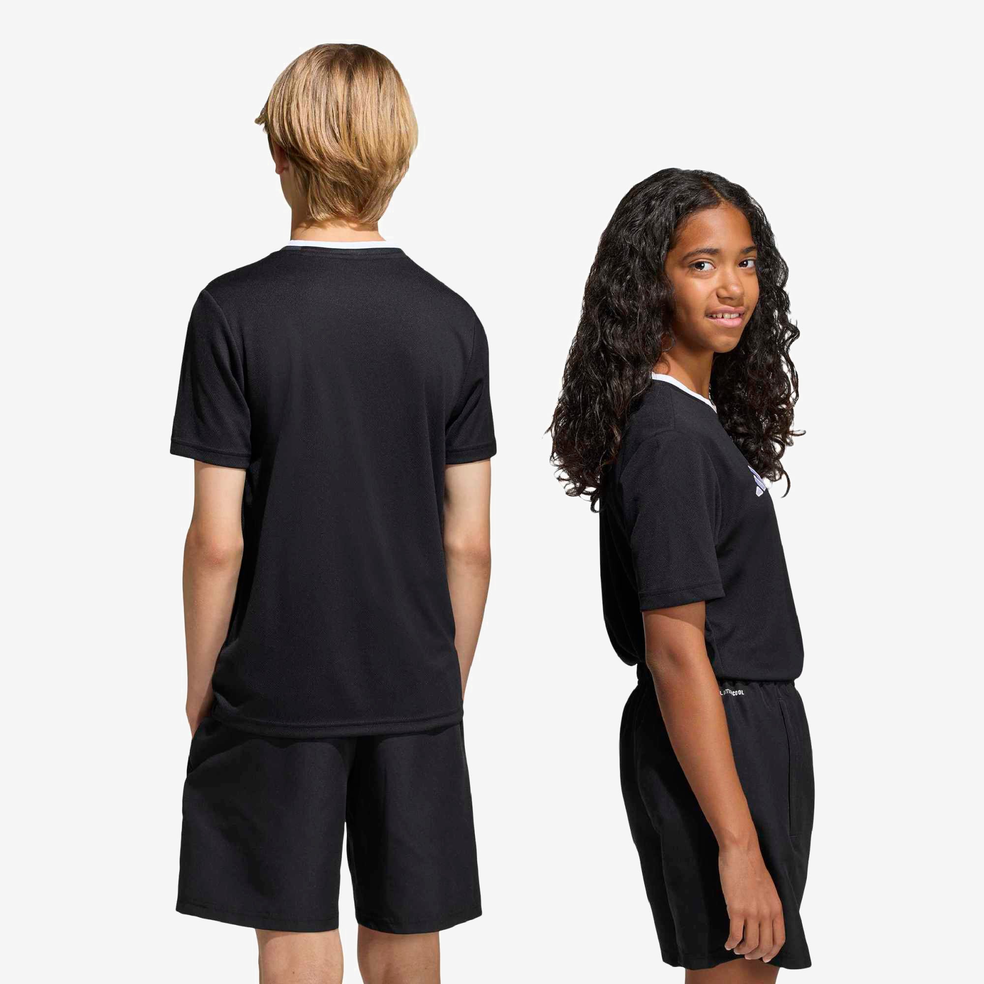 adidas Entrada 26 Polyester Men's T-Shirt - Black / White