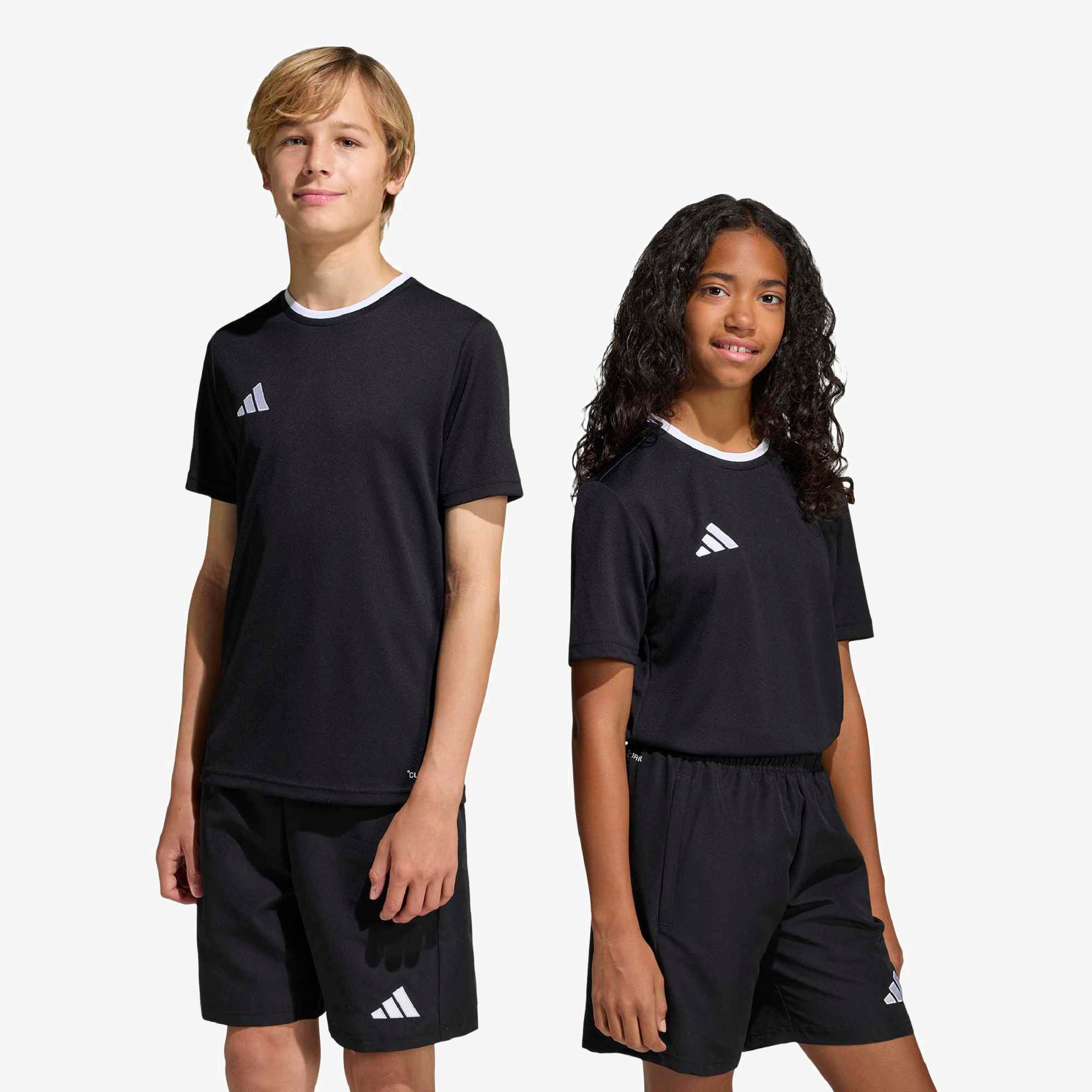 adidas Entrada 26 Polyester Men's T-Shirt - Black / White