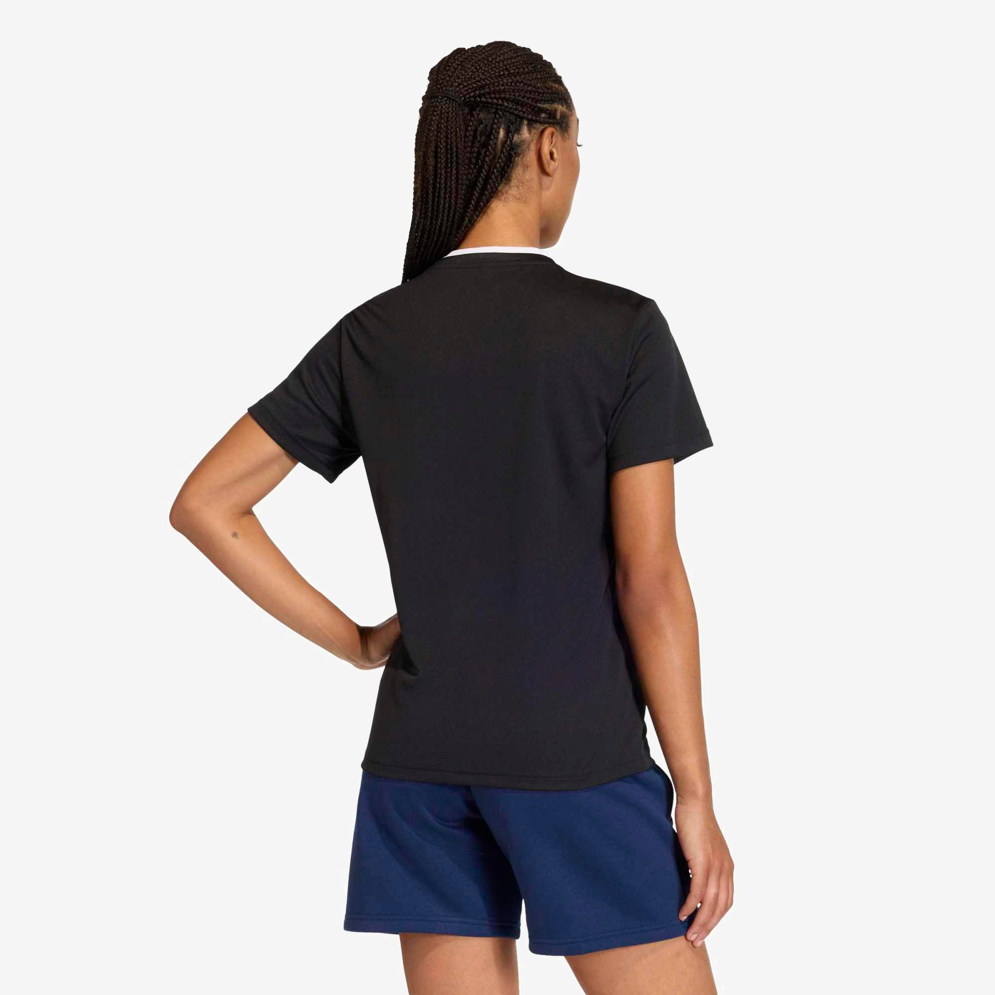 adidas Entrada 26 Polyester Women's T-Shirt - Black / White