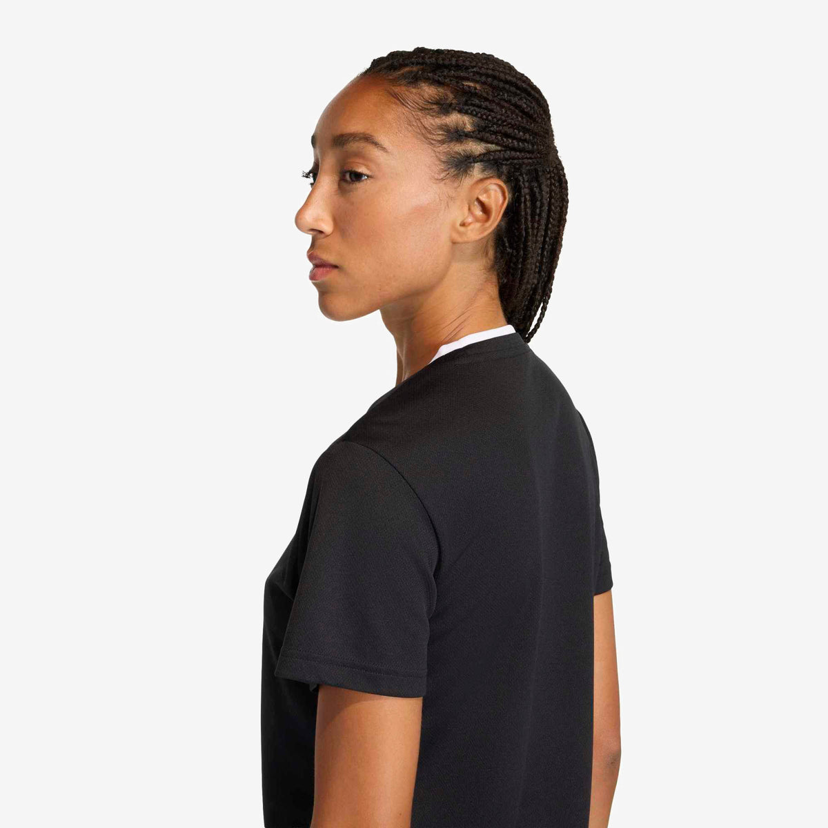 adidas Entrada 26 Polyester Women's T-Shirt - Black / White