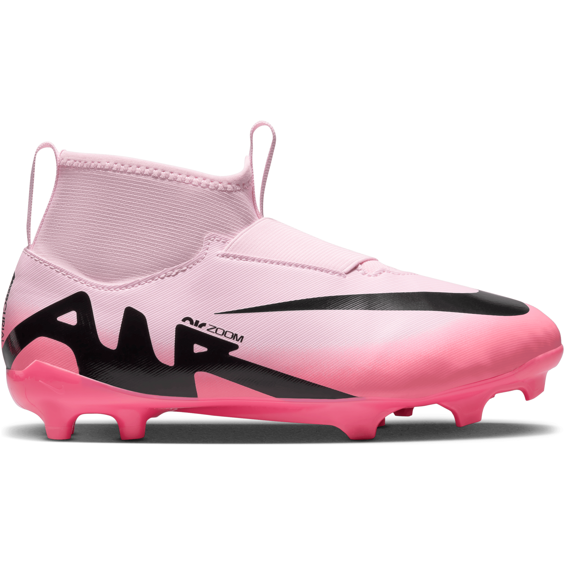 Nike jr mercurial superfly v fg soccer cleats pink-white hotsell