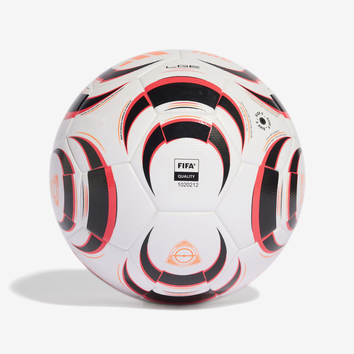 adidas Tiro League Soccer Ball - White / Black / Lucid Red