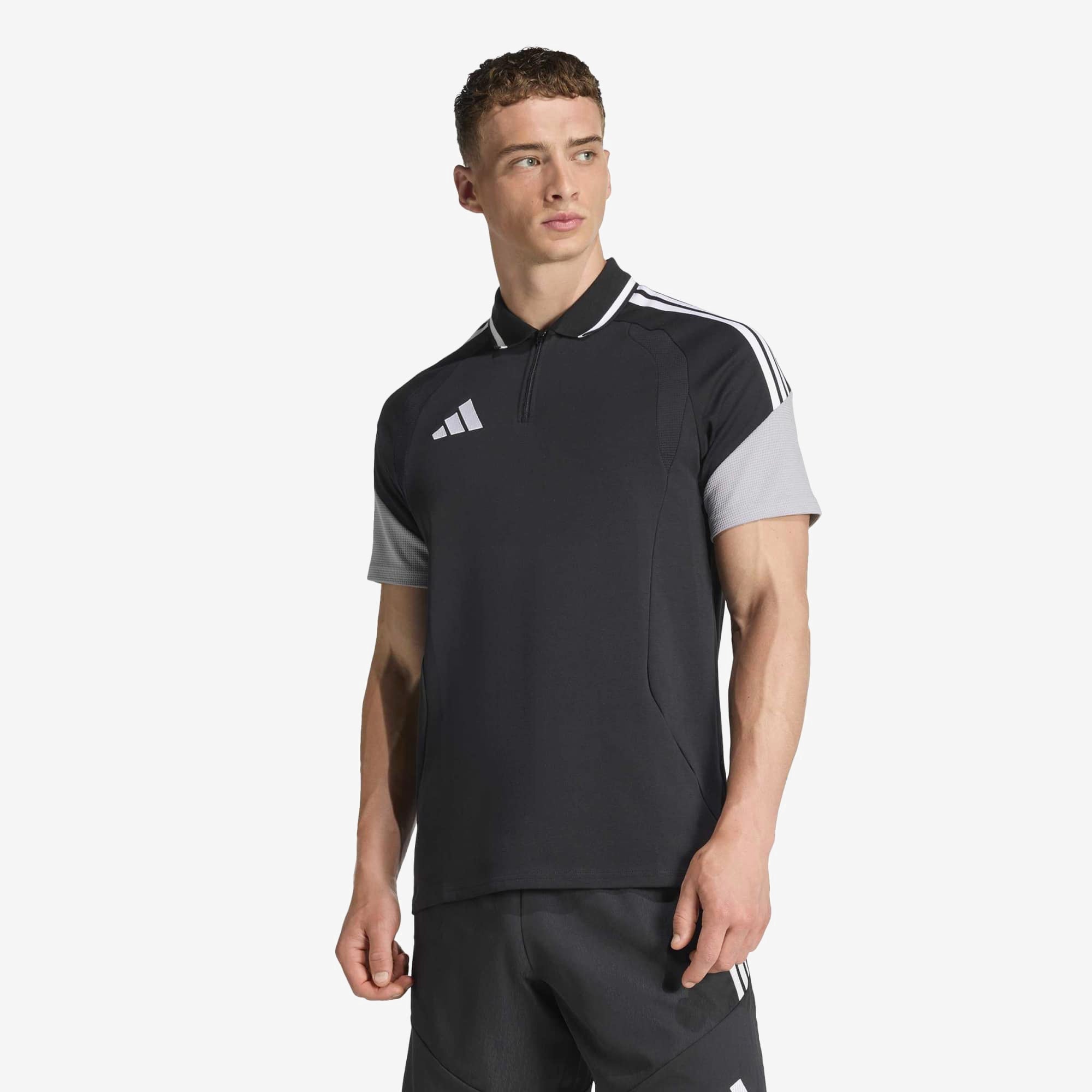adidas Tiro 26 Competition Men's Polo Shirt - Black / Light Onix / White