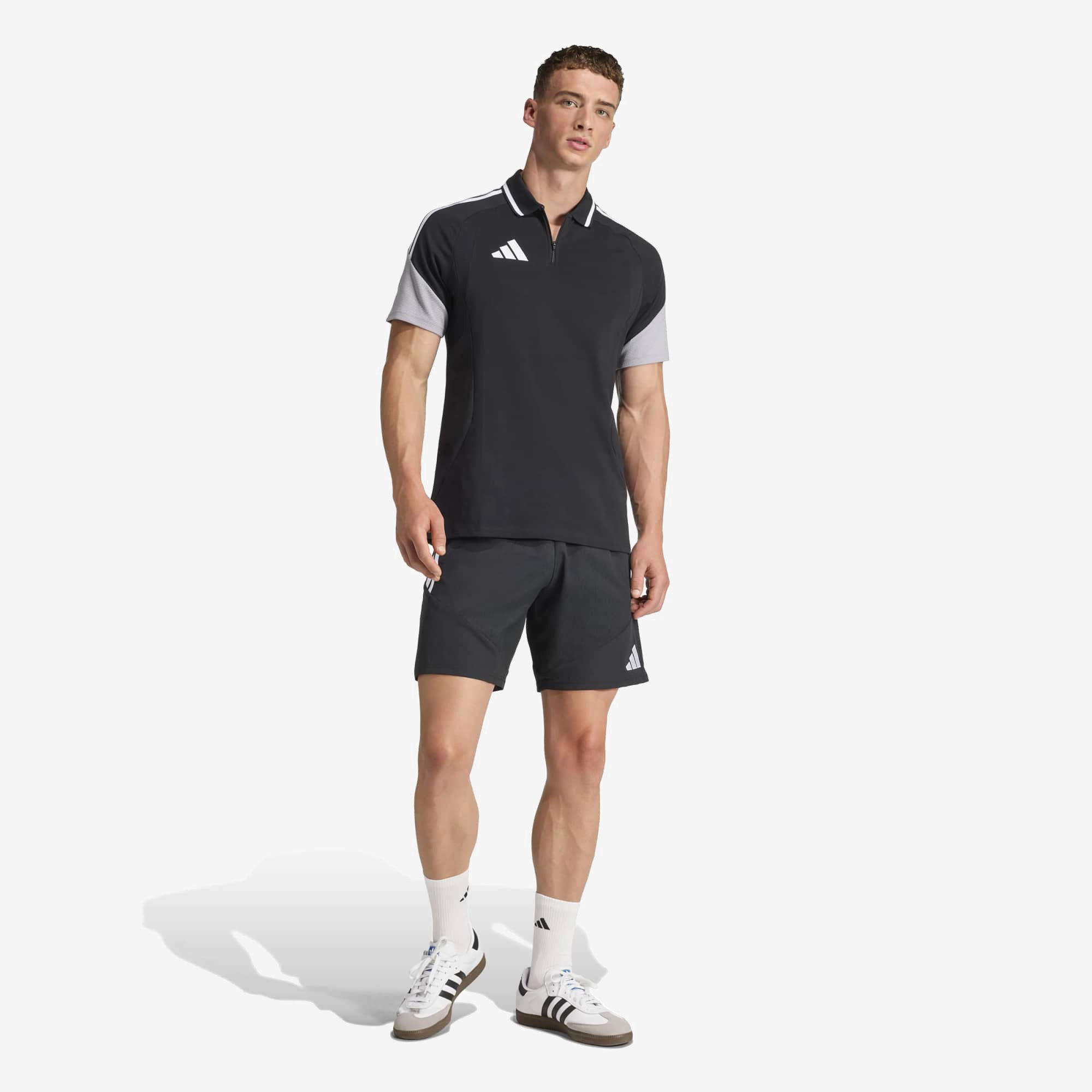 adidas Tiro 26 Competition Men's Polo Shirt - Black / Light Onix / White