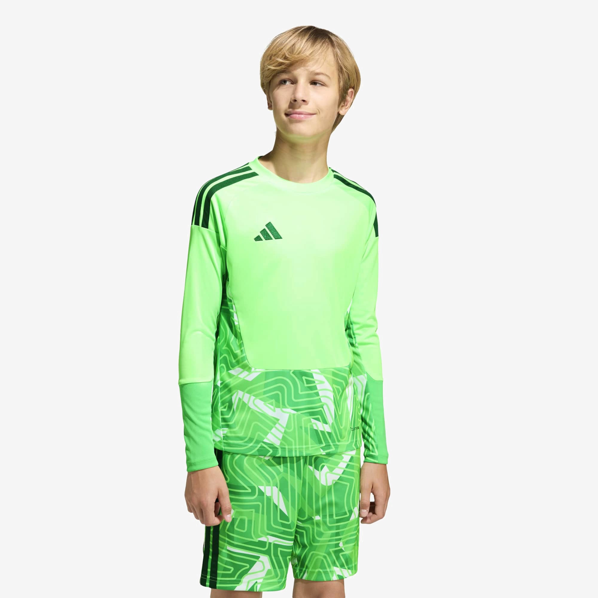 adidas Tiro26 Competition Big Kids' Long-Sleeve Soccer Goalkeeper Jersey - Lime Burst