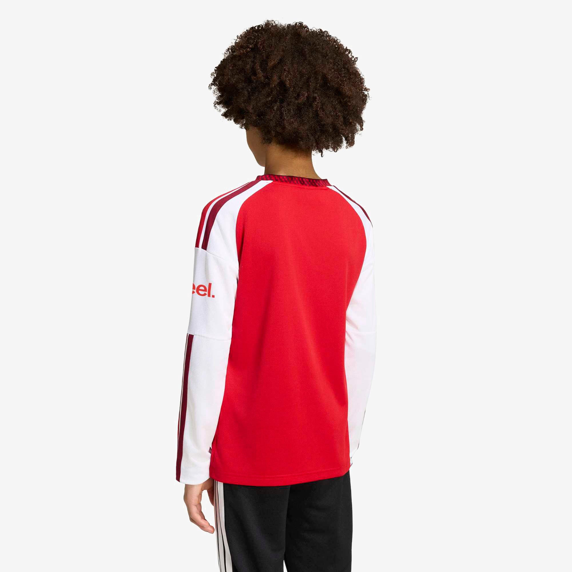 adidas Arsenal FC 2026/27 Stadium Home Big Kids' Soccer Long-Sleeve Jersey - Better Scarlet