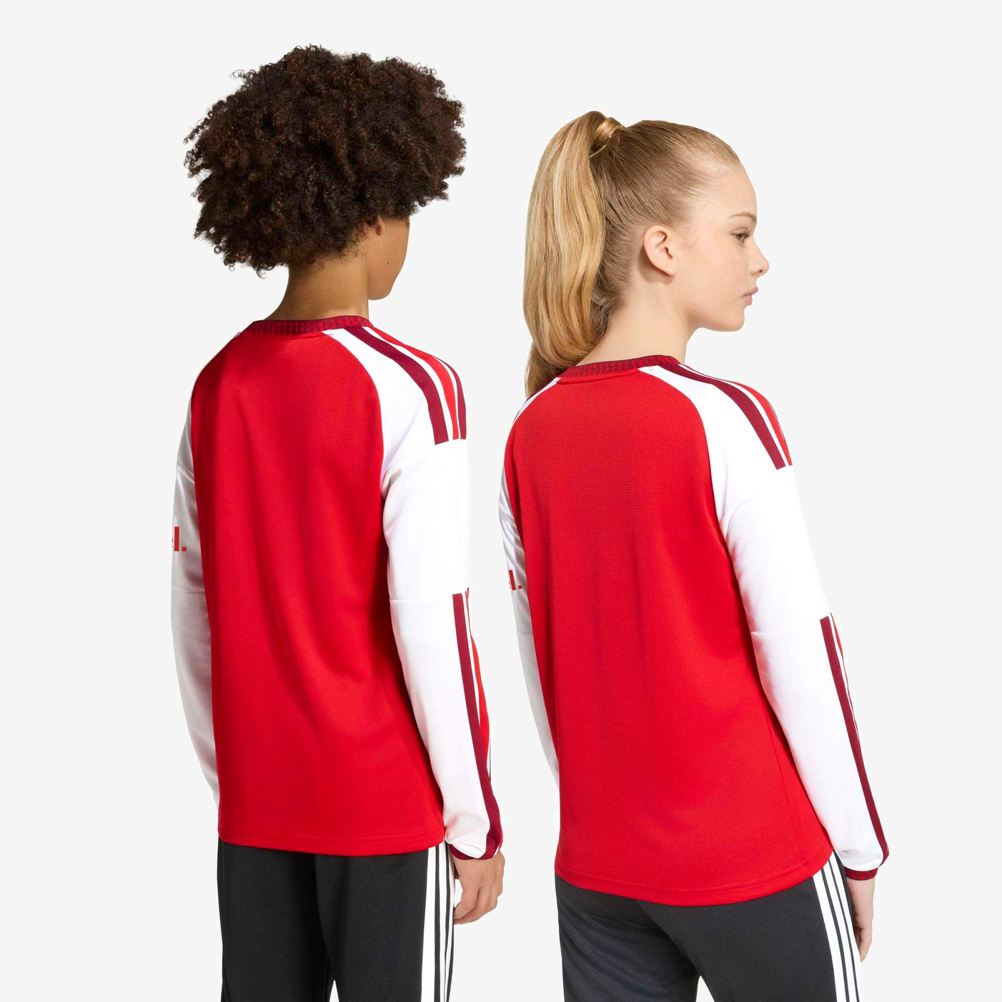 adidas Arsenal FC 2026/27 Stadium Home Big Kids' Soccer Long-Sleeve Jersey - Better Scarlet