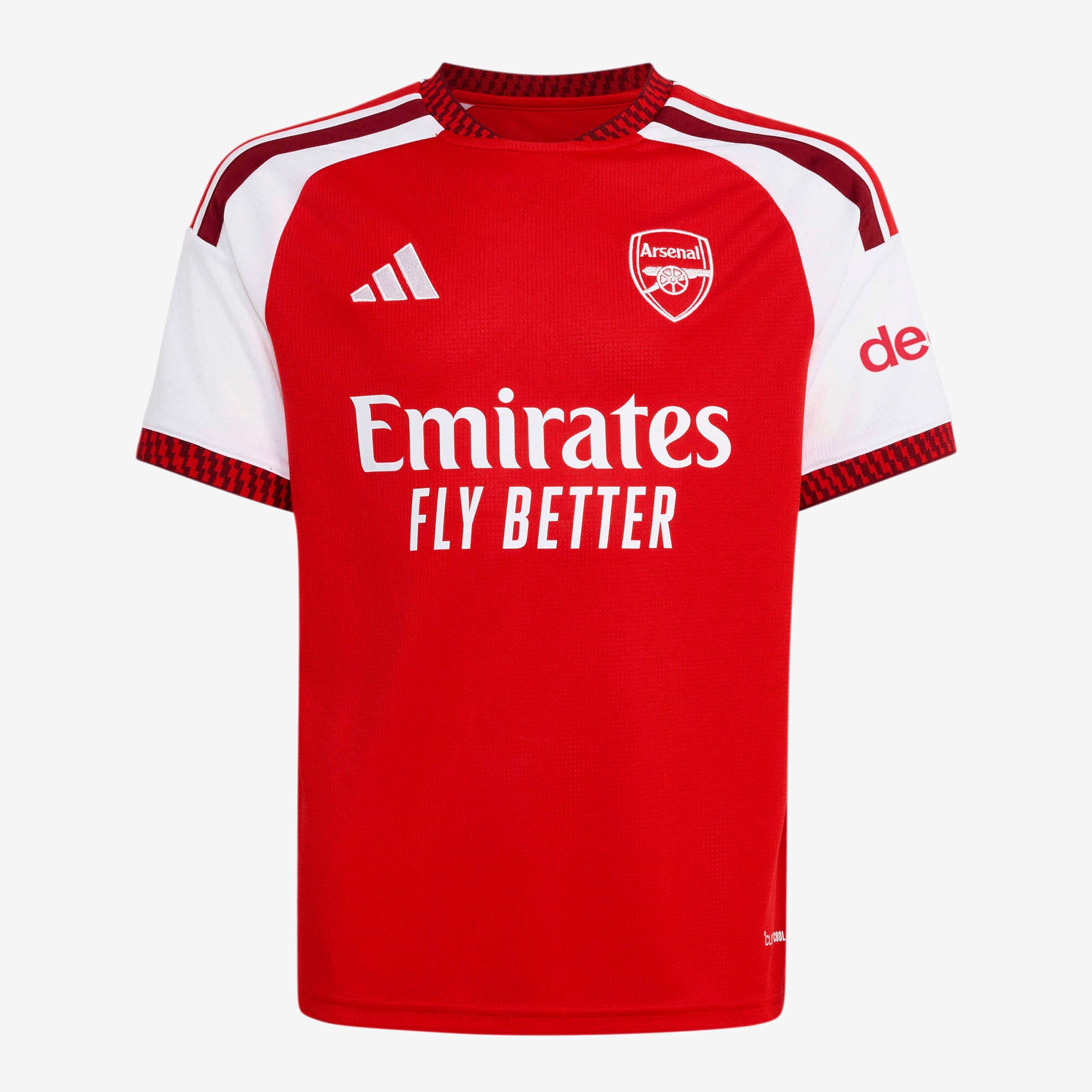 adidas Arsenal FC 2026/27 Stadium Home Big Kids' Soccer Jersey - Better Scarlet