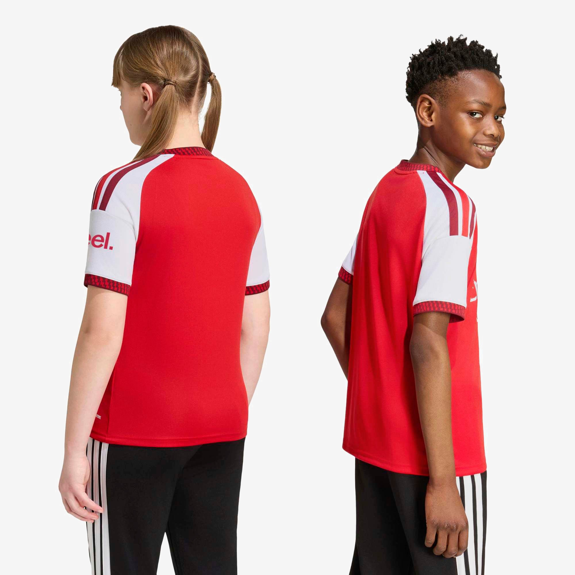 adidas Arsenal FC 2026/27 Stadium Home Big Kids' Soccer Jersey - Better Scarlet