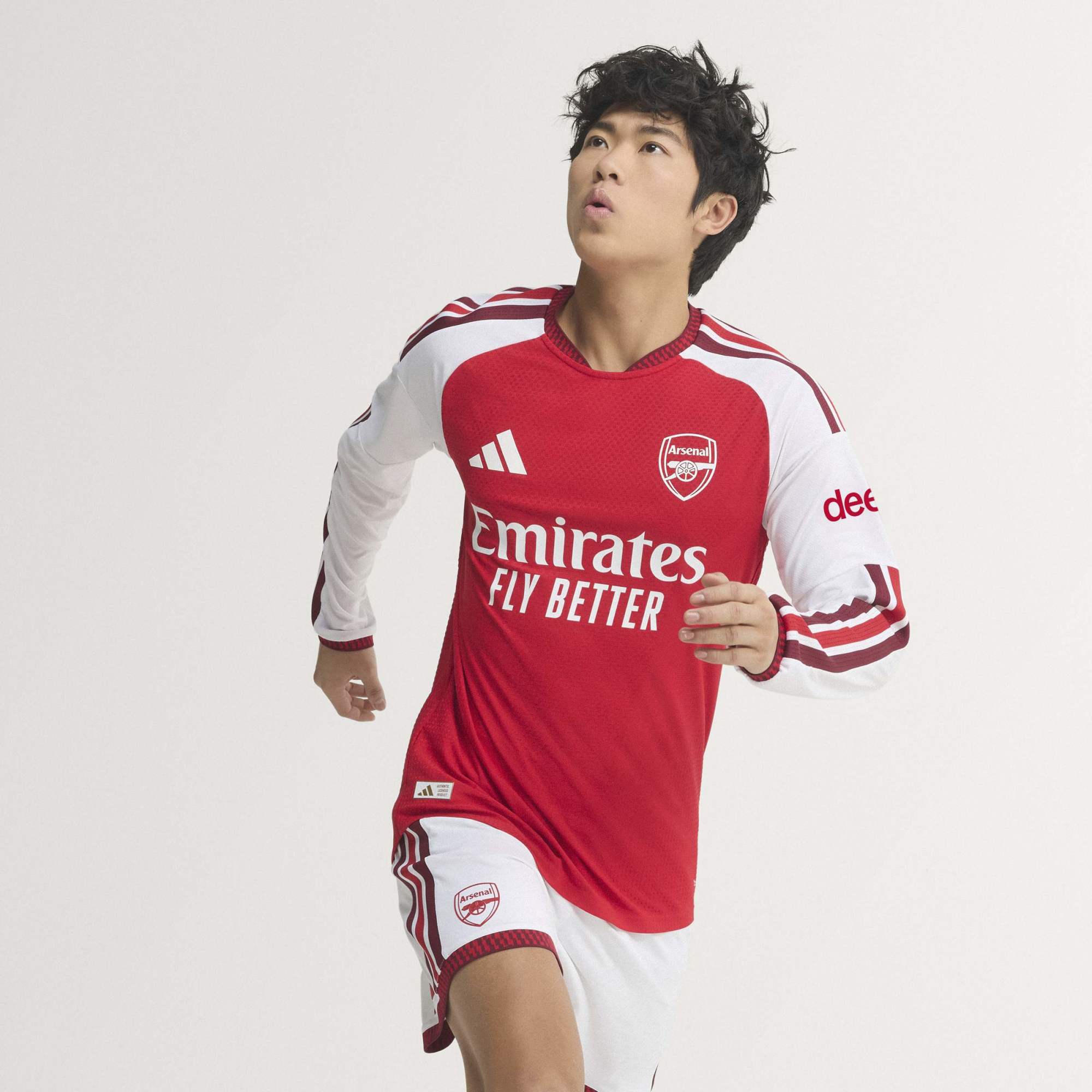 adidas Arsenal FC 2026/27 Match Home Men's Soccer Authentic Long-Sleeve Jersey - Better Scarlet