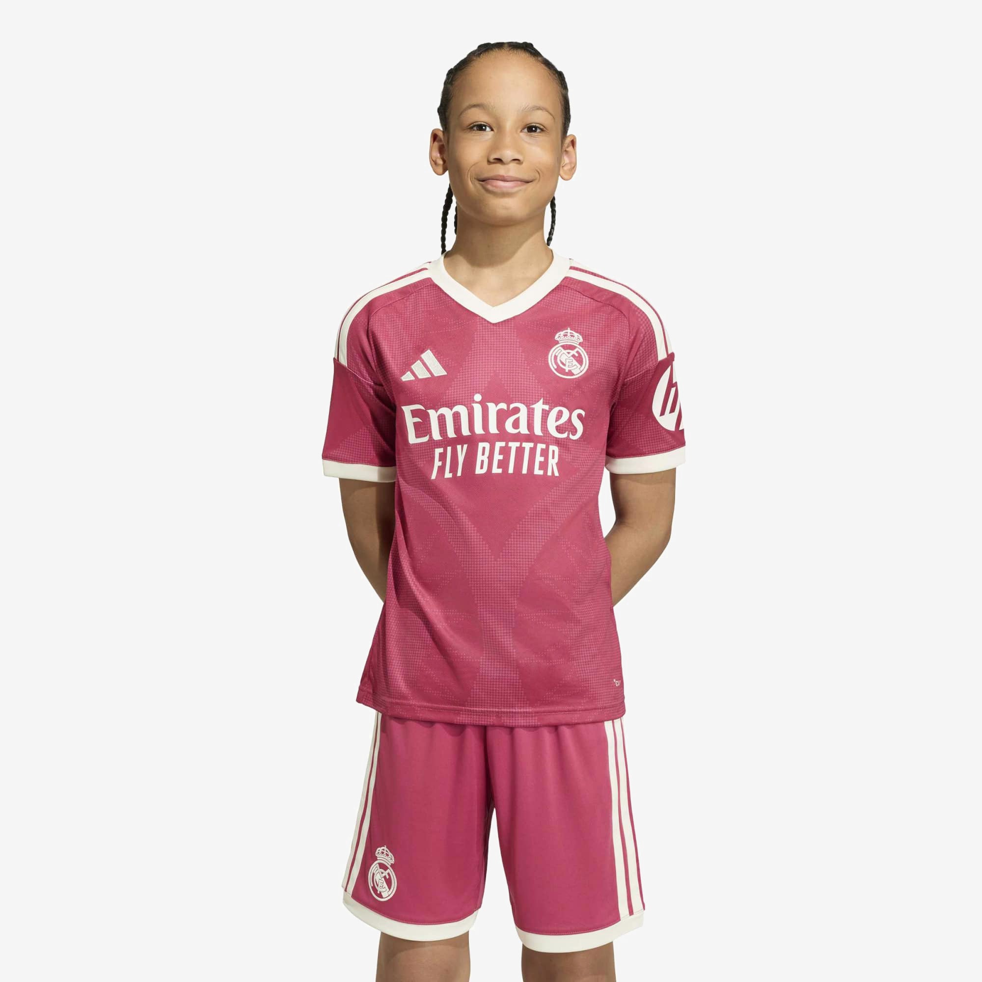 adidas Real Madrid 2026/27 Stadium Third Big Kids' Soccer Jersey - Wild Pink