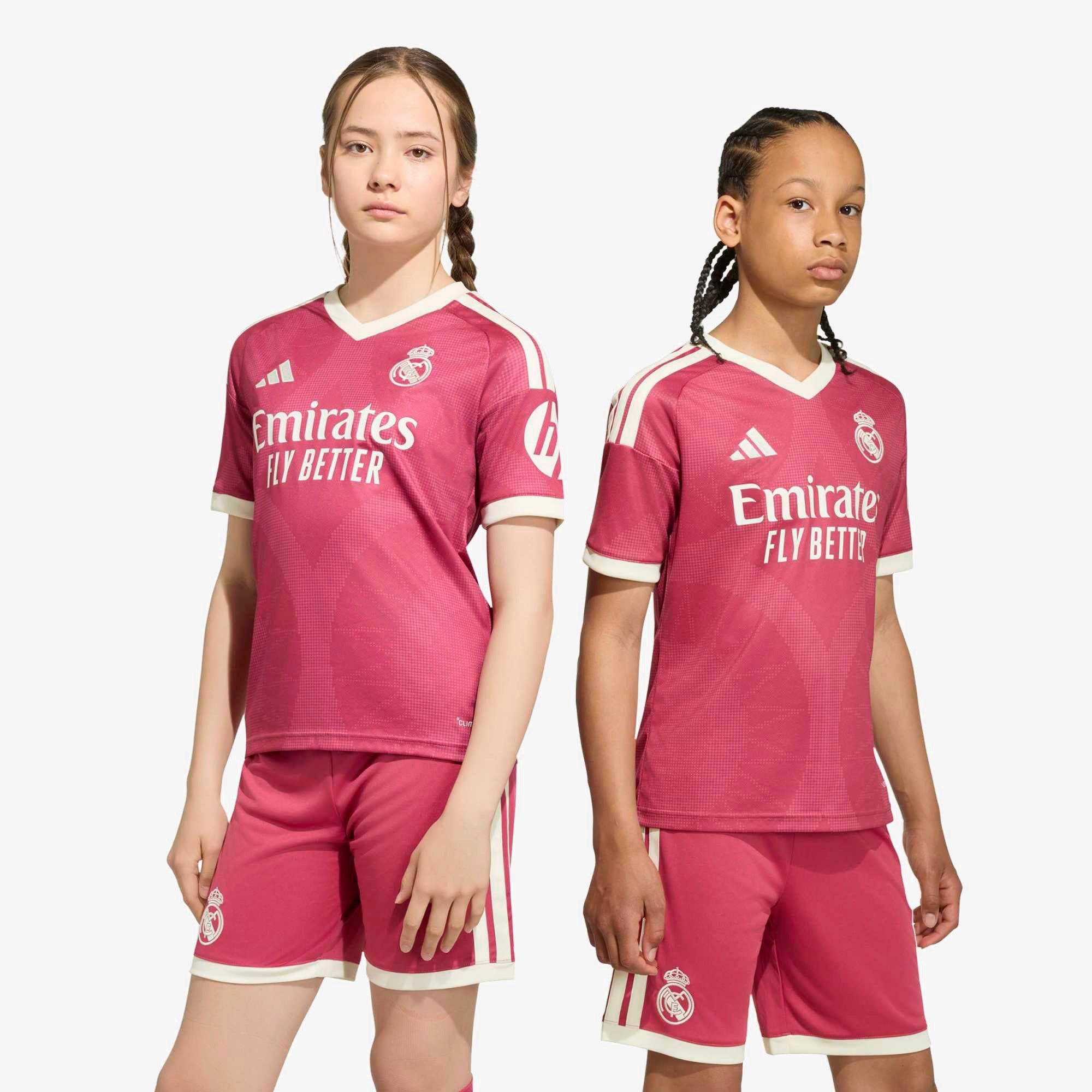 adidas Real Madrid 2026/27 Stadium Third Big Kids' Soccer Jersey - Wild Pink