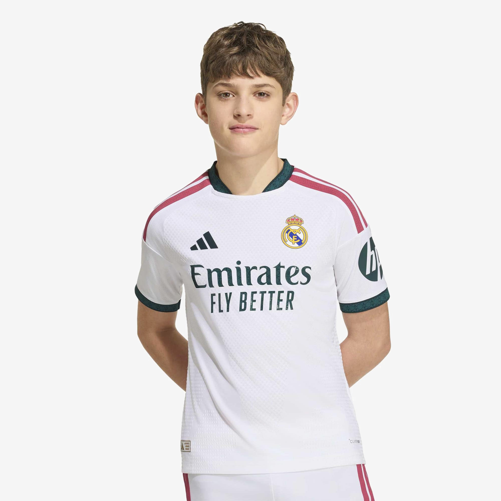 adidas Real Madrid 2026/27 Match Home Big Kids' Soccer Authentic Jersey - White