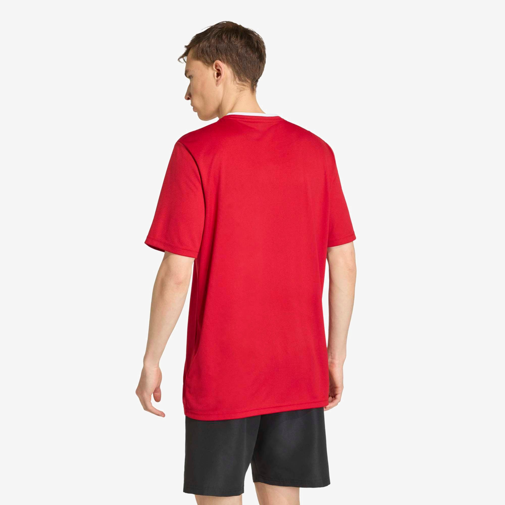 adidas Entrada 26 Polyester Men's T-Shirt - Team Power Red 2 / White