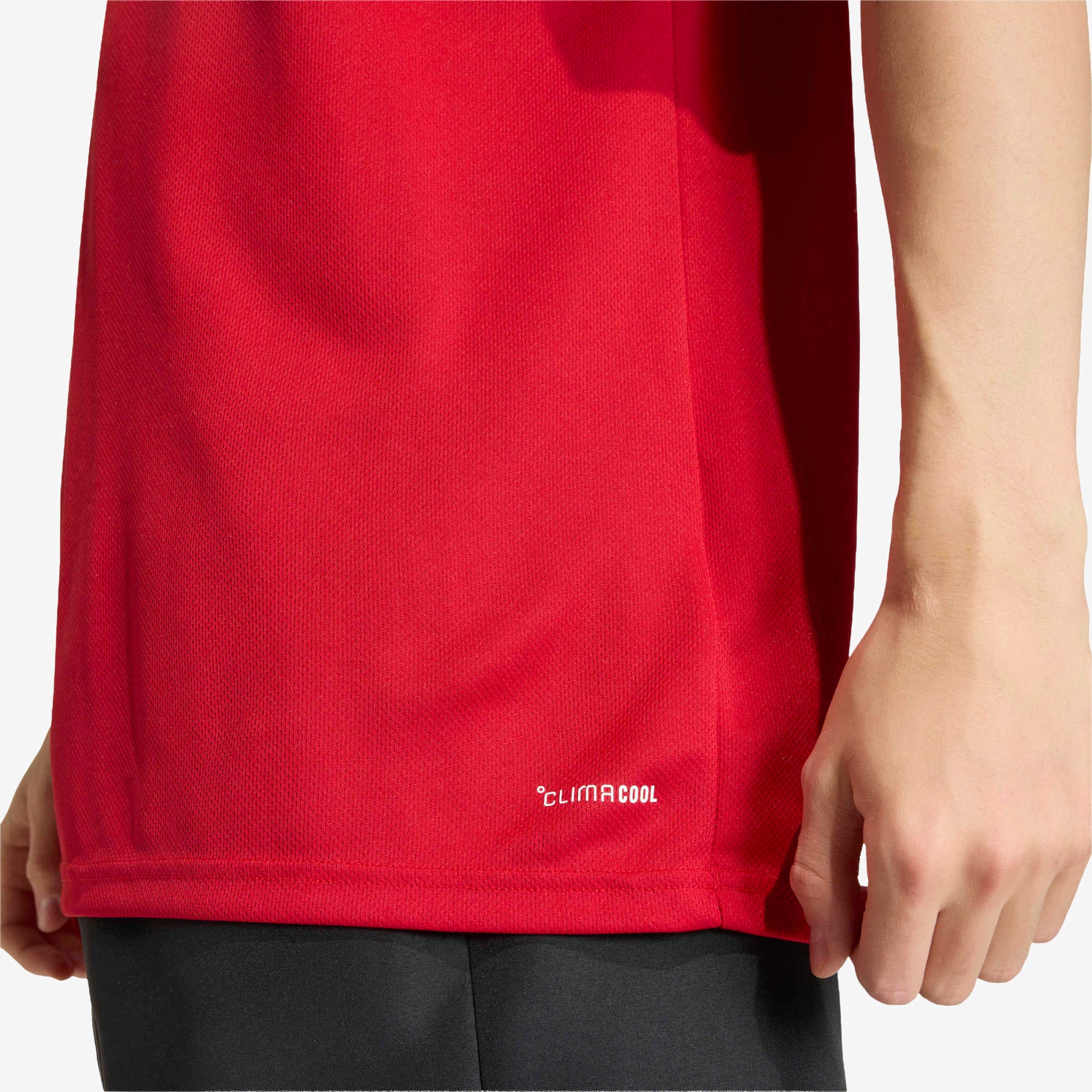 adidas Entrada 26 Polyester Men's T-Shirt - Team Power Red 2 / White