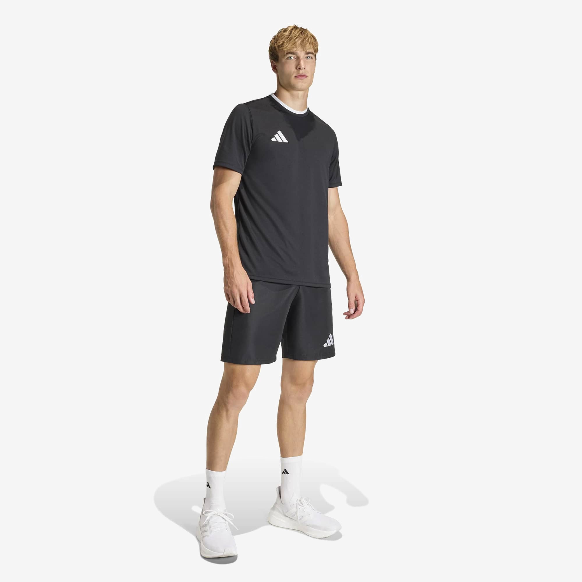 adidas Entrada 26 Polyester Men's T-Shirt - Black / White