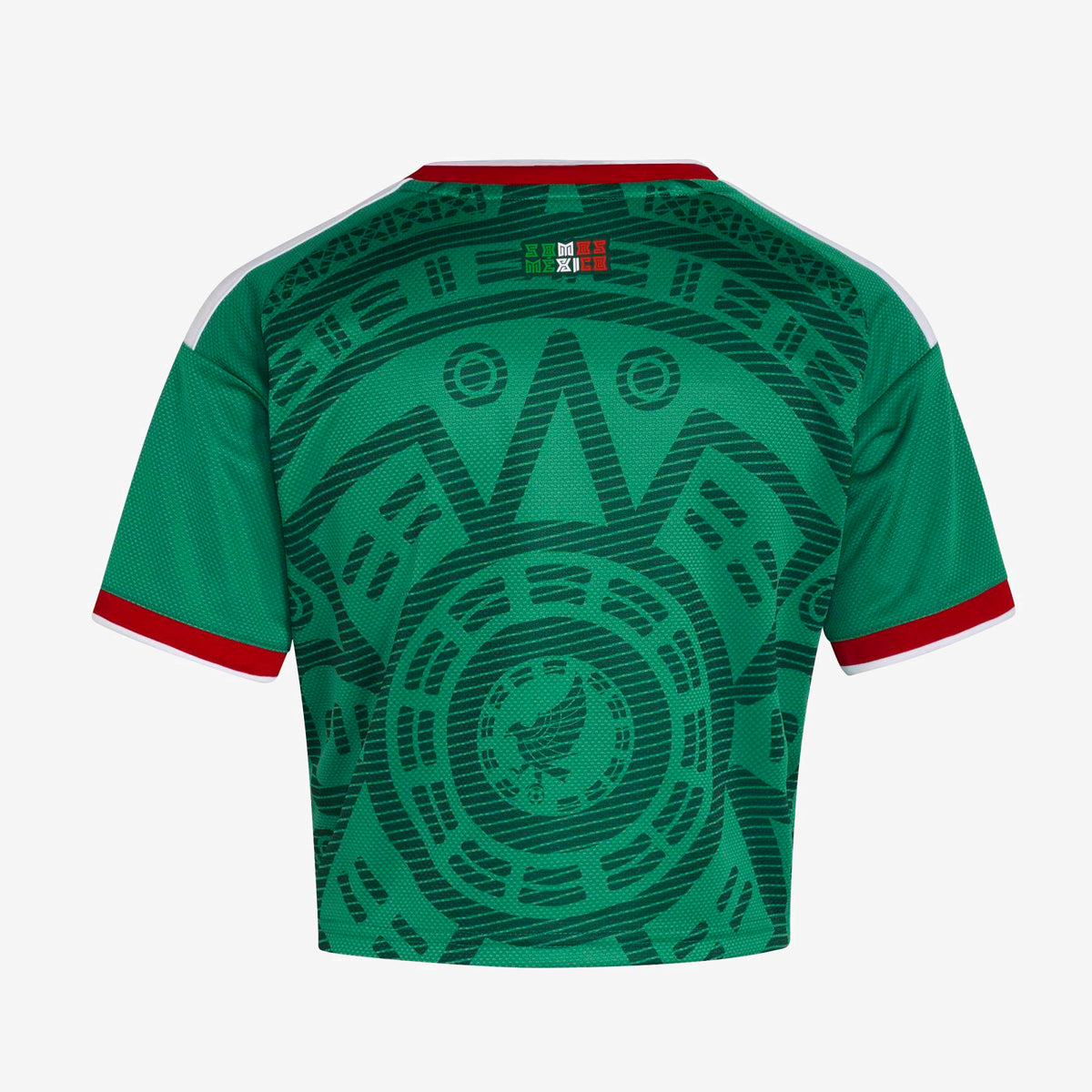 adidas Mexico 2026 Stadium Home Cropped Women's Soccer Jersey - Bold Green