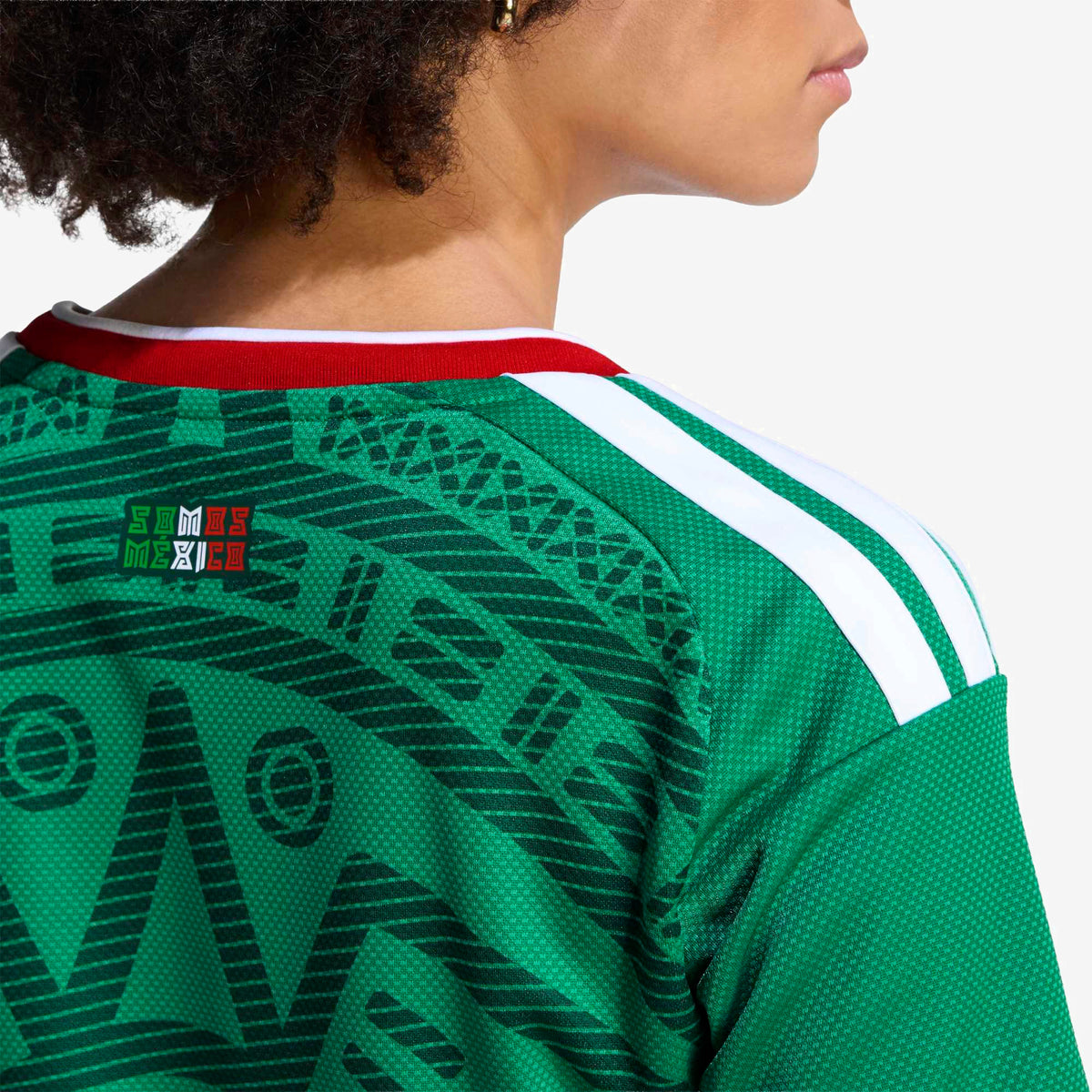 adidas Mexico 2026 Stadium Home Cropped Women's Soccer Jersey - Bold Green