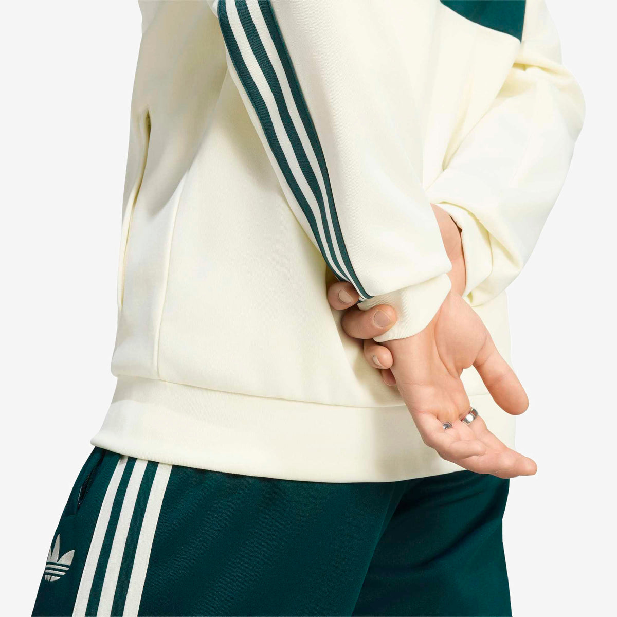 adidas Real Madrid Originals Top Men's Full-Zip Soccer Track Jacket - Ivory