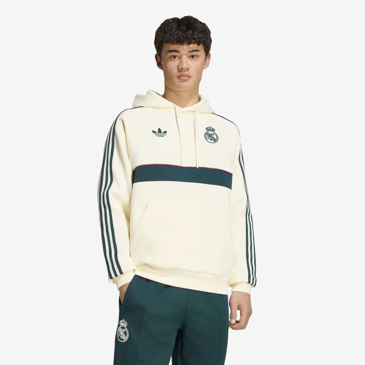 adidas Real Madrid Originals Men's Hoodie - Ivory