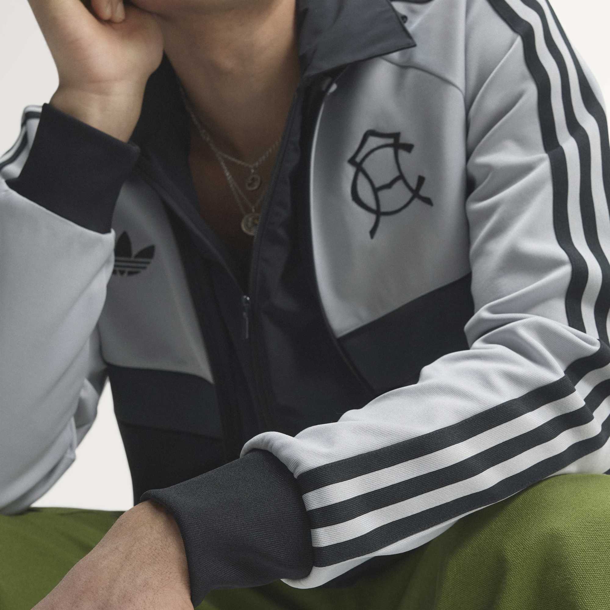 adidas Club America OG Top Men's Full-Zip Soccer Track Jacket - Grey Two / Black