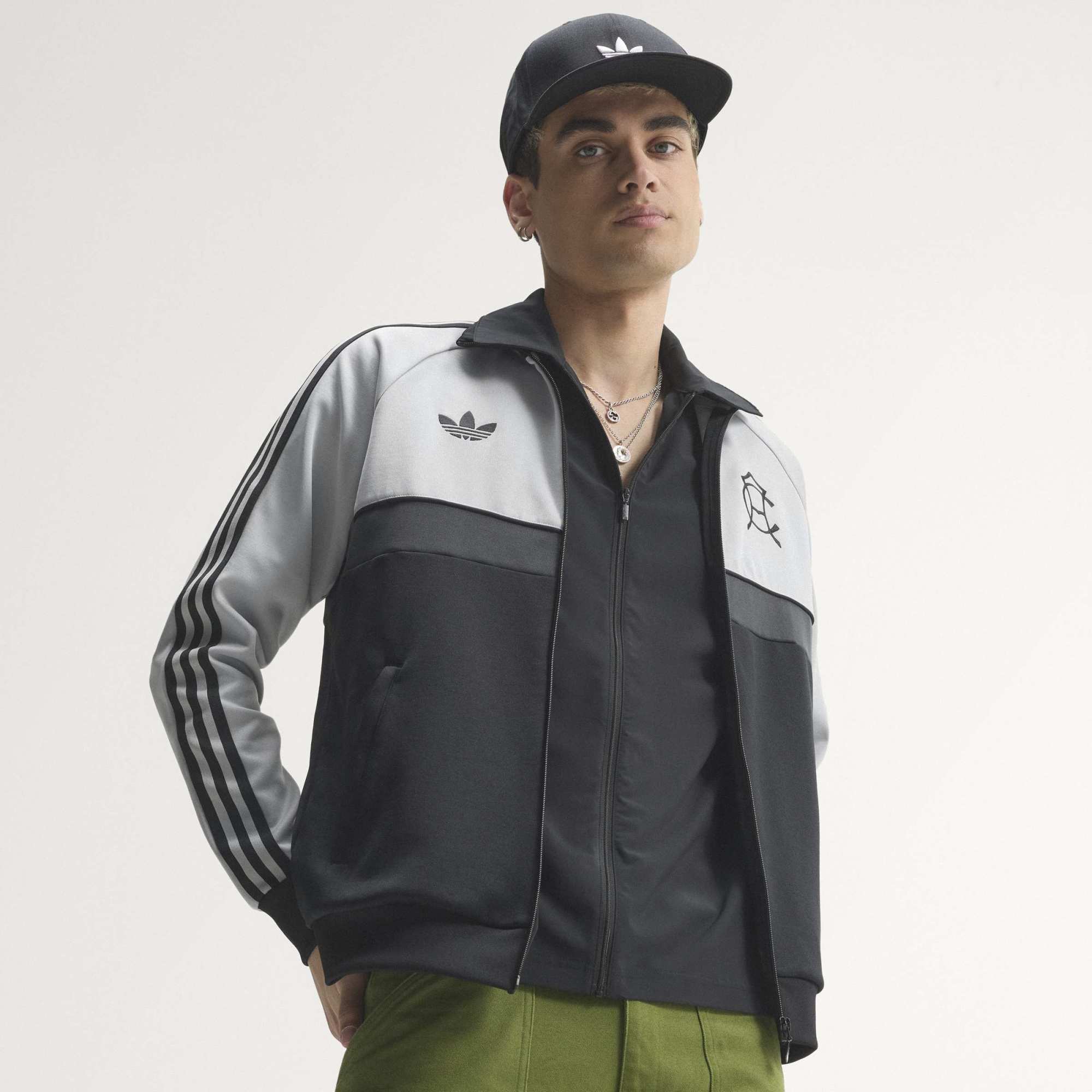 adidas Club America OG Top Men's Full-Zip Soccer Track Jacket - Grey Two / Black