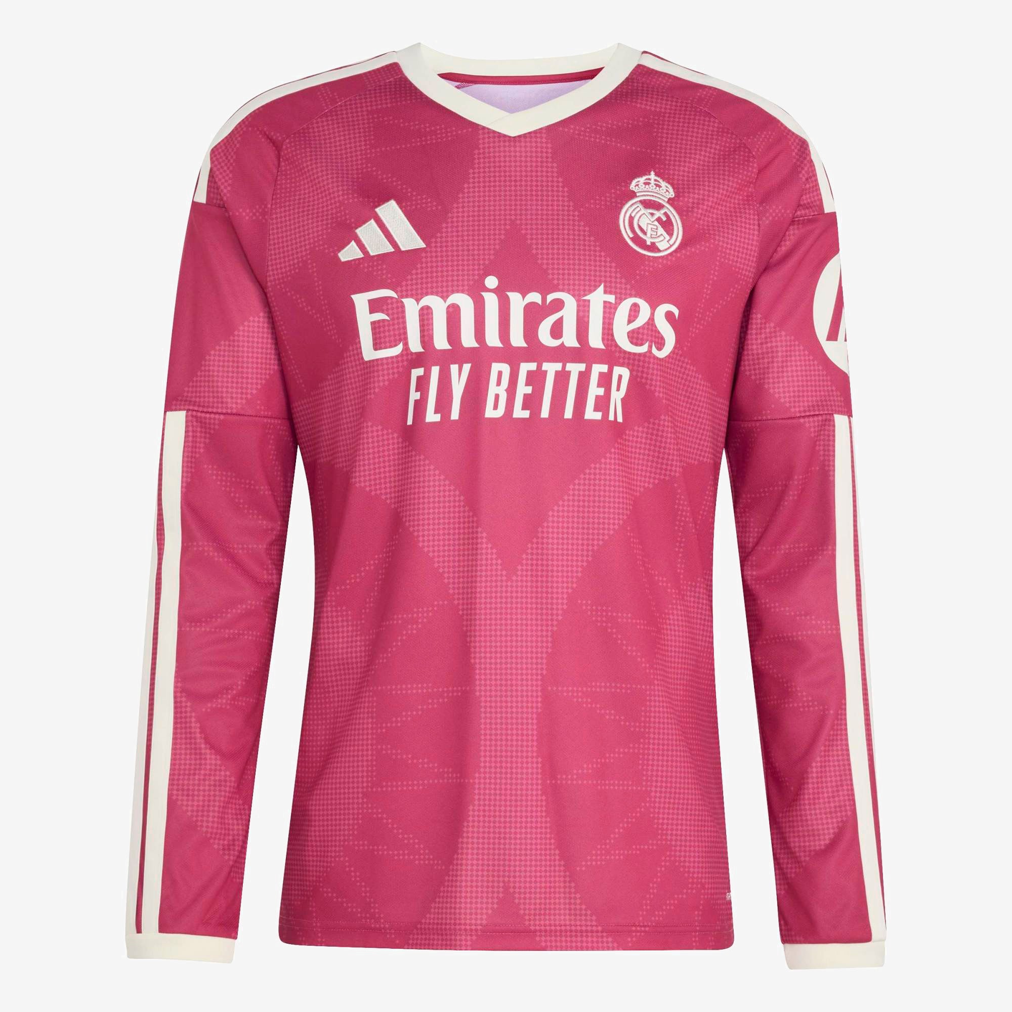 adidas Real Madrid 2026/27 Stadium Third Men's Soccer Long-Sleeve Jersey - Wild Pink