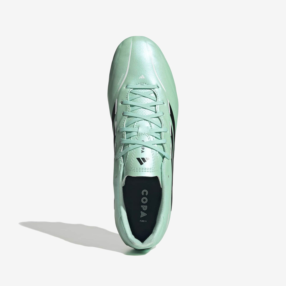 adidas Copa Pure IV League Firm-Ground Low-Top Soccer Cleats - Clear Mint / Core Black / Ftwr White