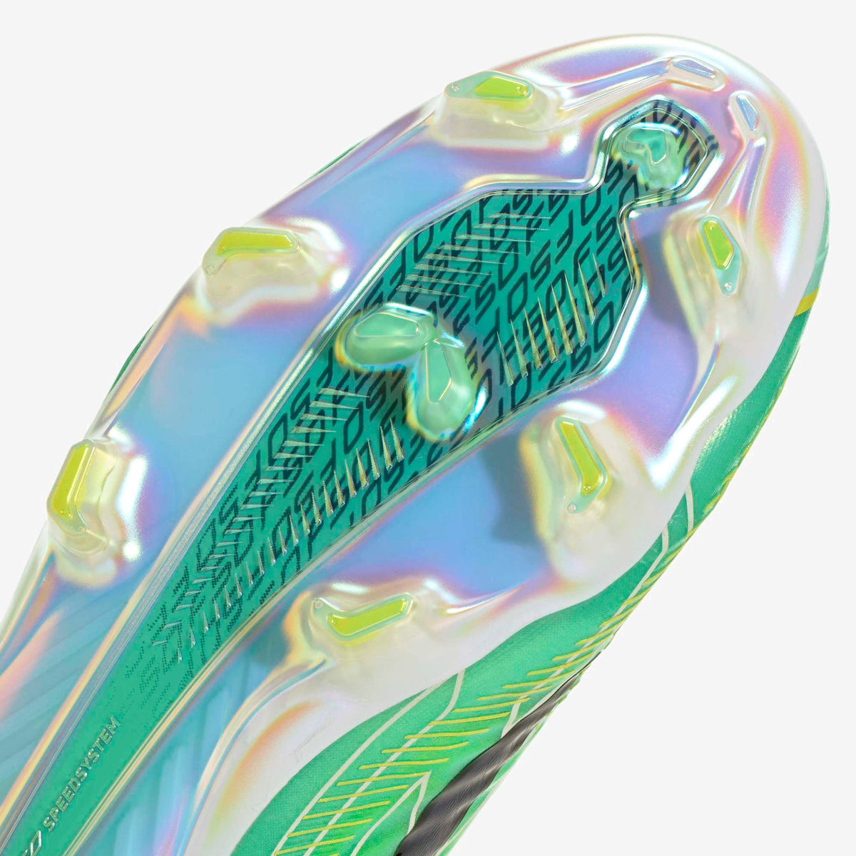 adidas F50 Hyperfast Elite Firm-Ground Low-Top Soccer Cleats - Pulse Mint / Core Black / Solar Lemon