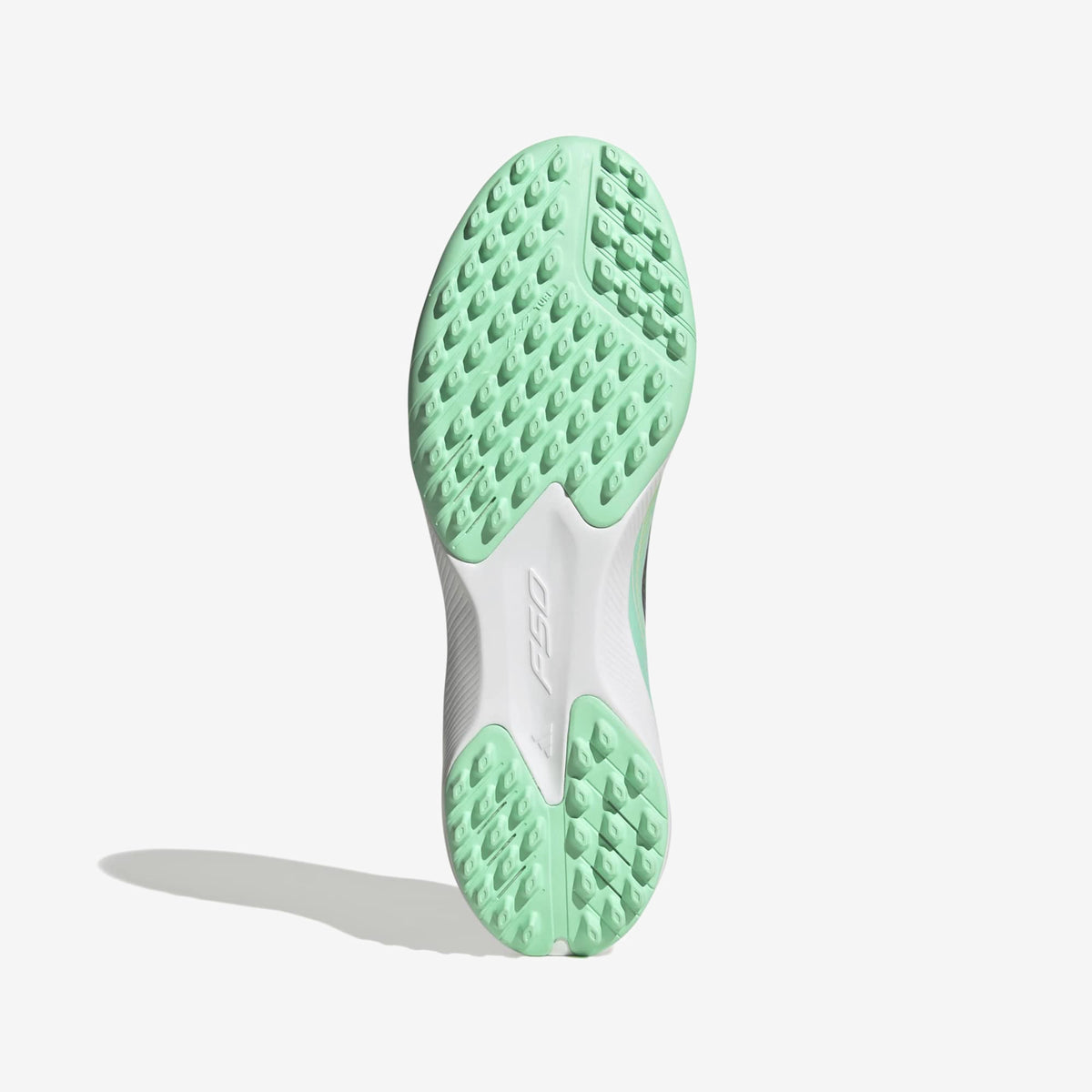 adidas F50 Hyperfast League Turf Low-Top Soccer Shoes - Pulse Mint / Night Navy / Solar Lemon