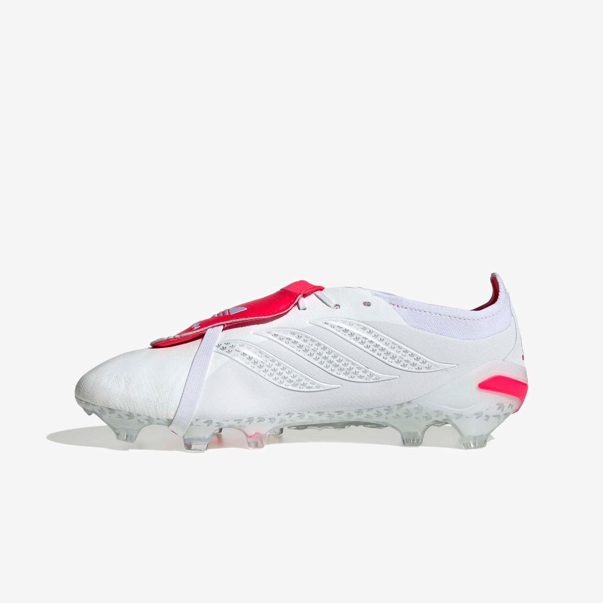 adidas Predator Elite Fold-Over Tongue David Beckham Firm-Ground Low-Top Soccer Cleats - Ftwr White / Silver Met. / Lucid Red