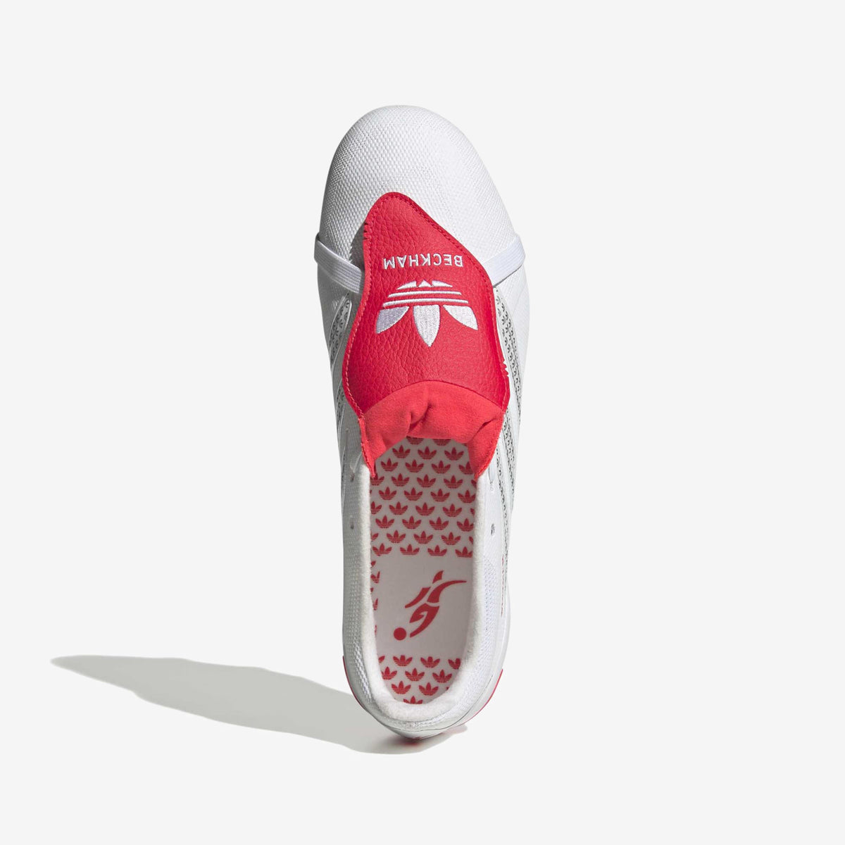 adidas Predator League Fold-Over Tongue David Beckham Firm-Ground Low-Top Soccer Cleats - Ftwr White / Silver Met. / Lucid Red