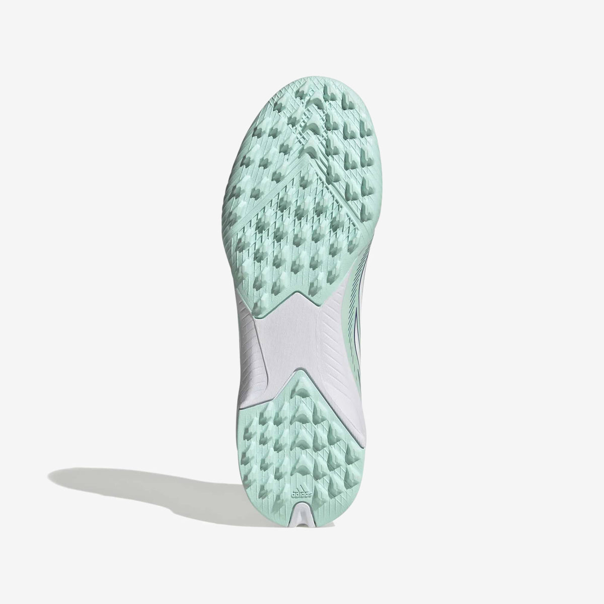 adidas Jr. F50 Sparkfusion League Little/Big Kids' Turf High-Top Soccer Shoes - Clear Mint / Ftwr White / Solar Purple