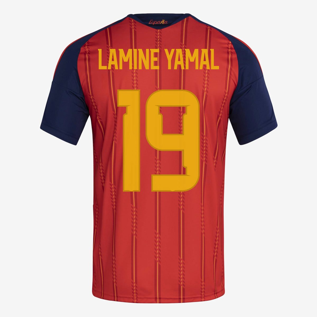 adidas Spain 2026 Stadium Home Winner Lamine Yamal Men's Soccer Jersey - Vivid Red