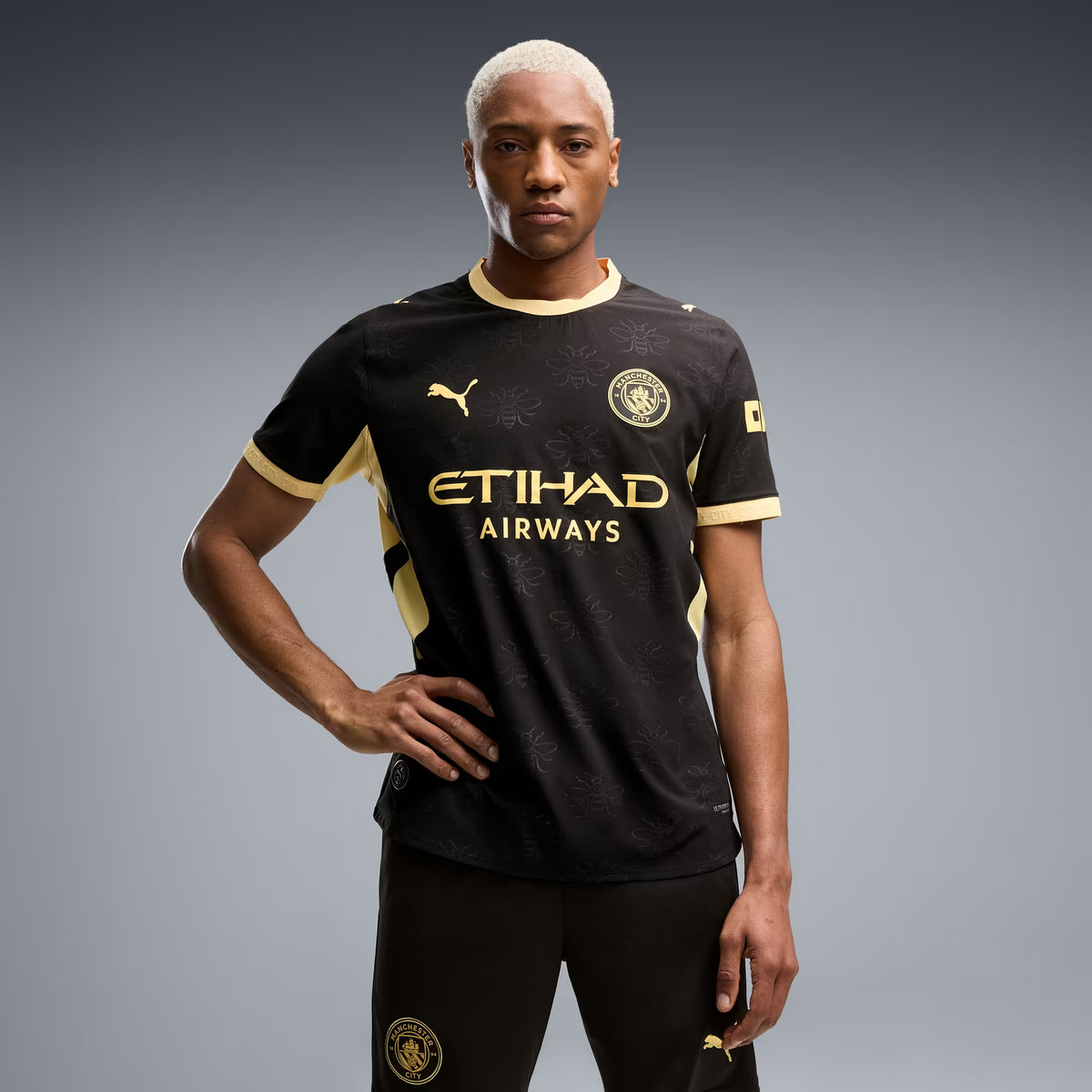 PUMA Manchester City 2026/27 Match Away Men's Soccer Authentic Jersey - PUMA Black-Flaxen