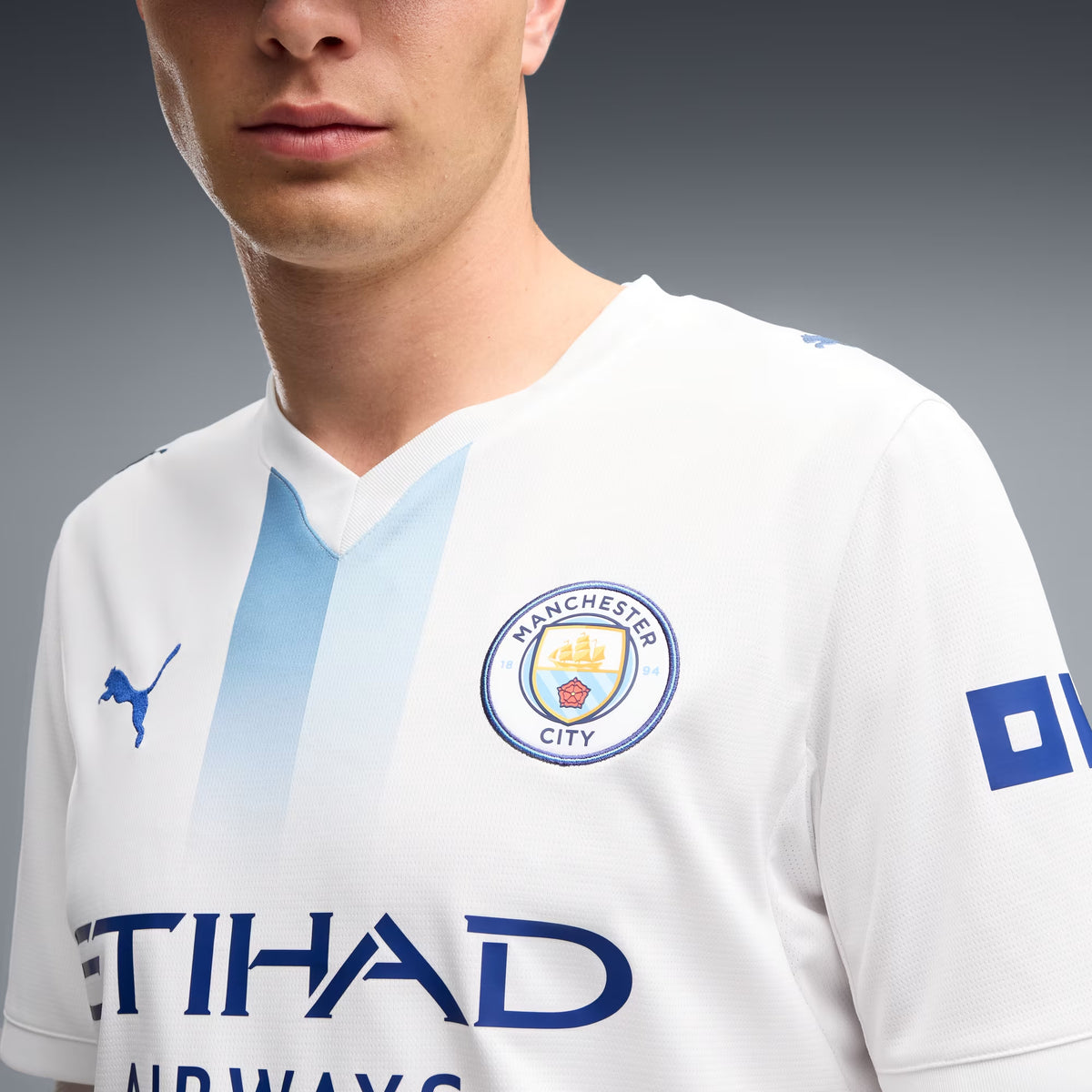 PUMA Manchester City 2026/27 Stadium Third Men's Soccer Jersey - PUMA White-Blazing Blue