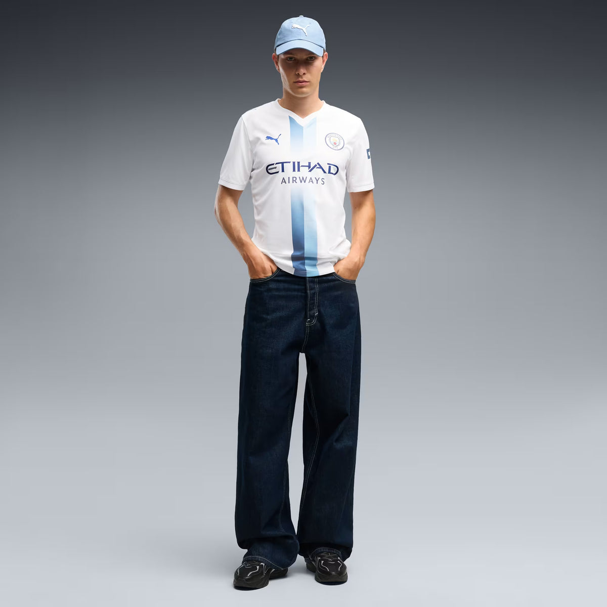 PUMA Manchester City 2026/27 Stadium Third Men's Soccer Jersey - PUMA White-Blazing Blue