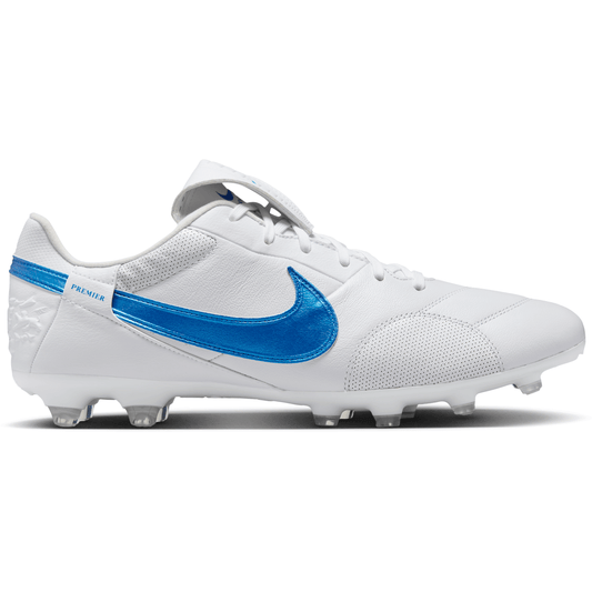 Nike Premier 3 White Firm Ground Cleats