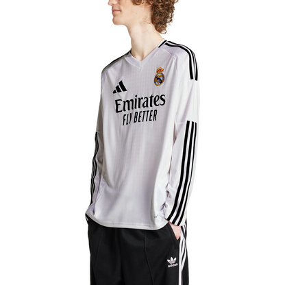 Adidas Real Madrid Men's 24/25 Long Sleeve Home Jersey