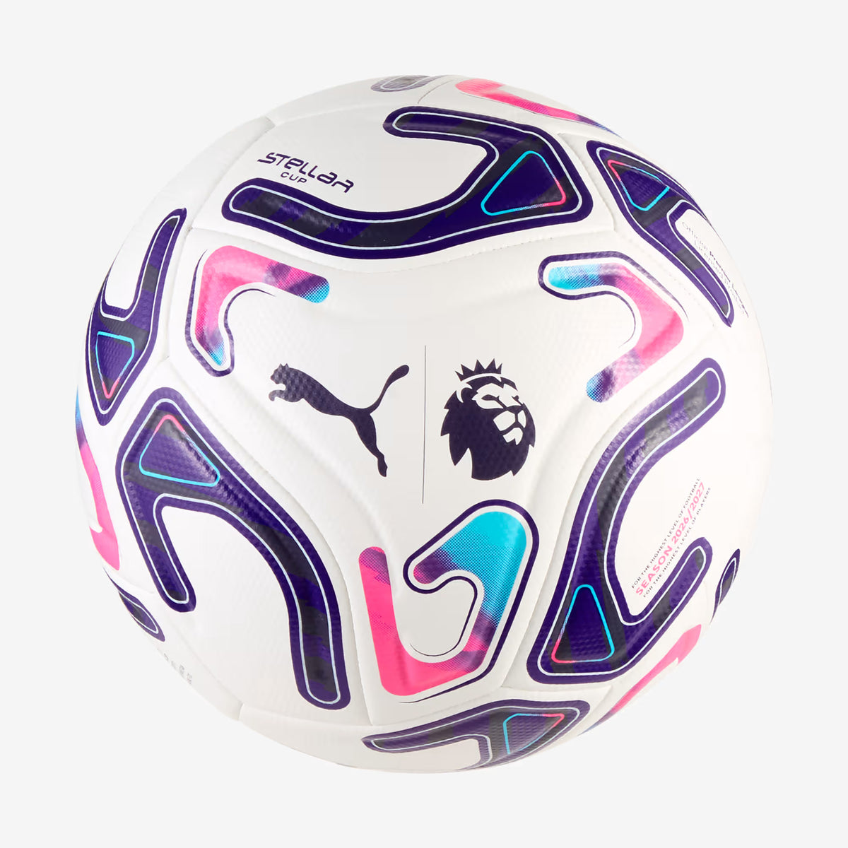 PUMA STELLAR Cup Premier League Reactivity Soccer Ball - PUMA White-multicolor