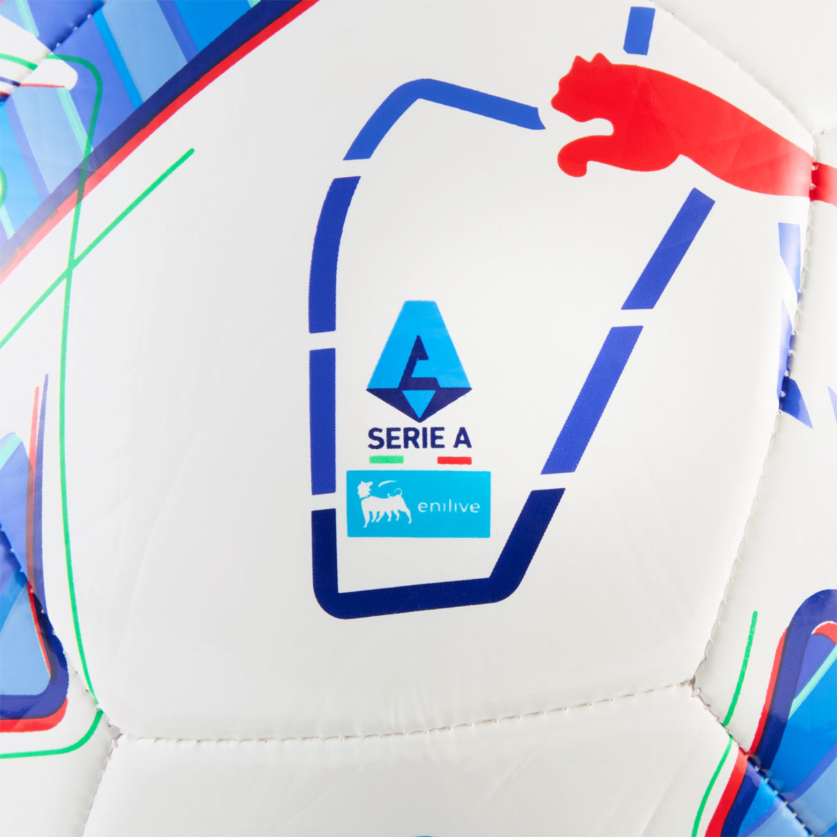 PUMA STELLAR Play Serie A Soccer Ball - PUMA White-multicolor