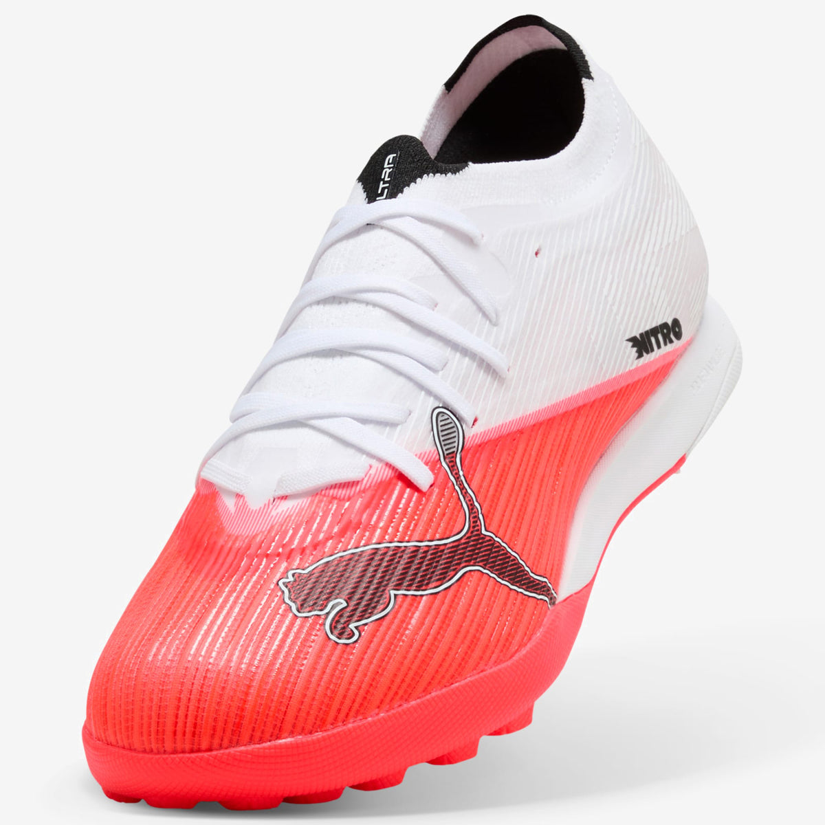 PUMA ULTRA NITRO™ 7 MATCH Turf Low-Top Soccer Shoes - Ultra Red-PUMA Black-PUMA White