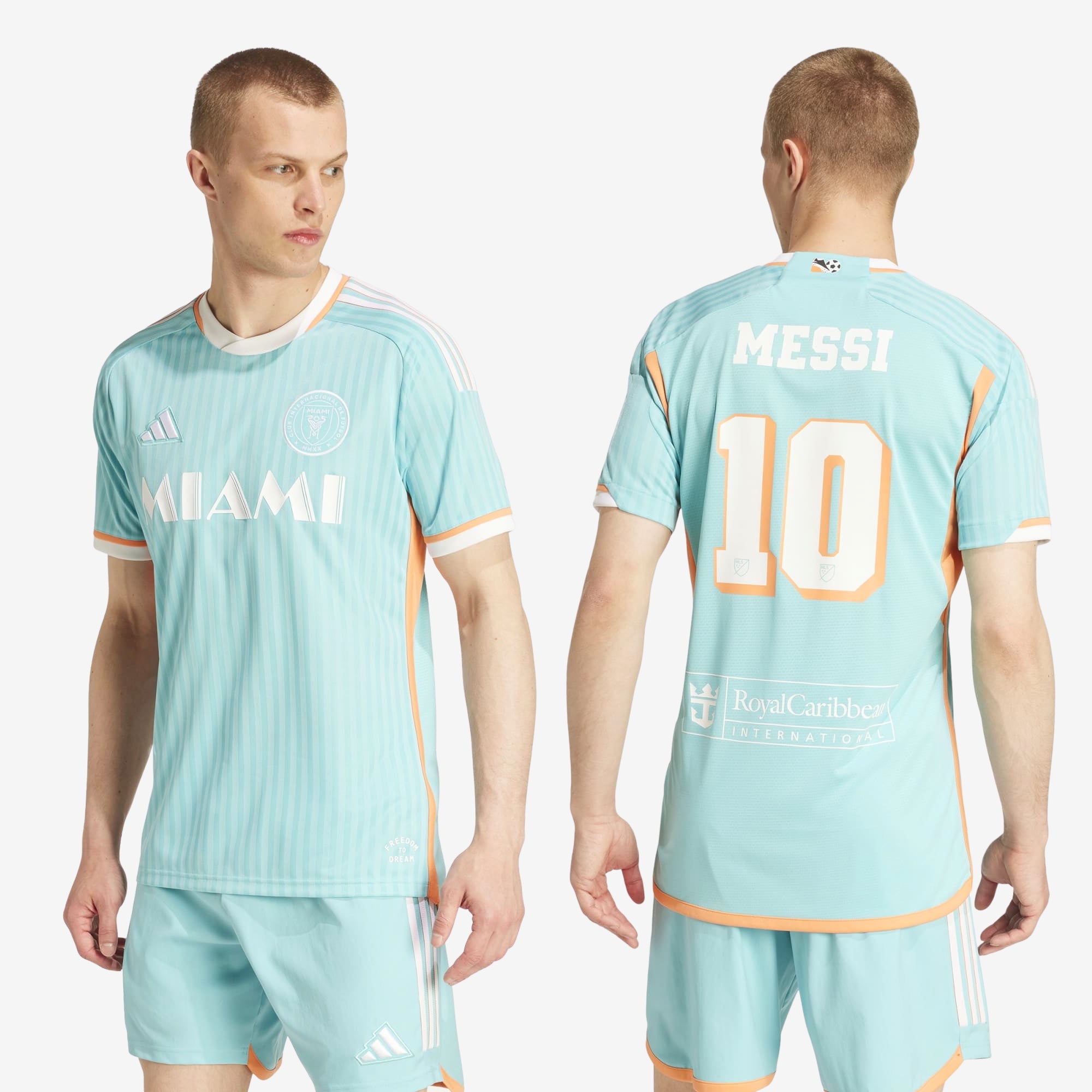 adidas Inter Miami CF 2024 Match Third Messi Men's Soccer Authentic Jersey - Easy Mint