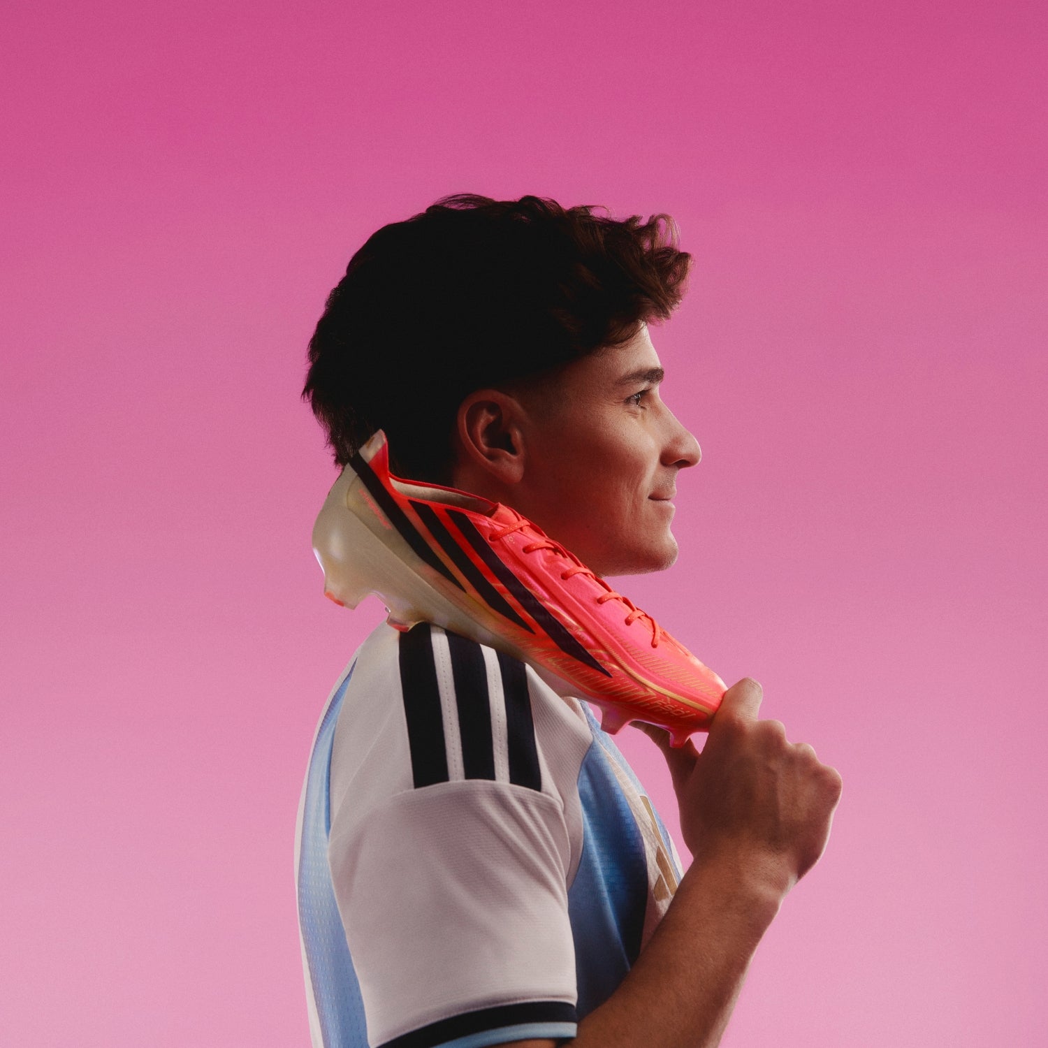 Julian Alvarez with Road to Glory pack F50 cleats