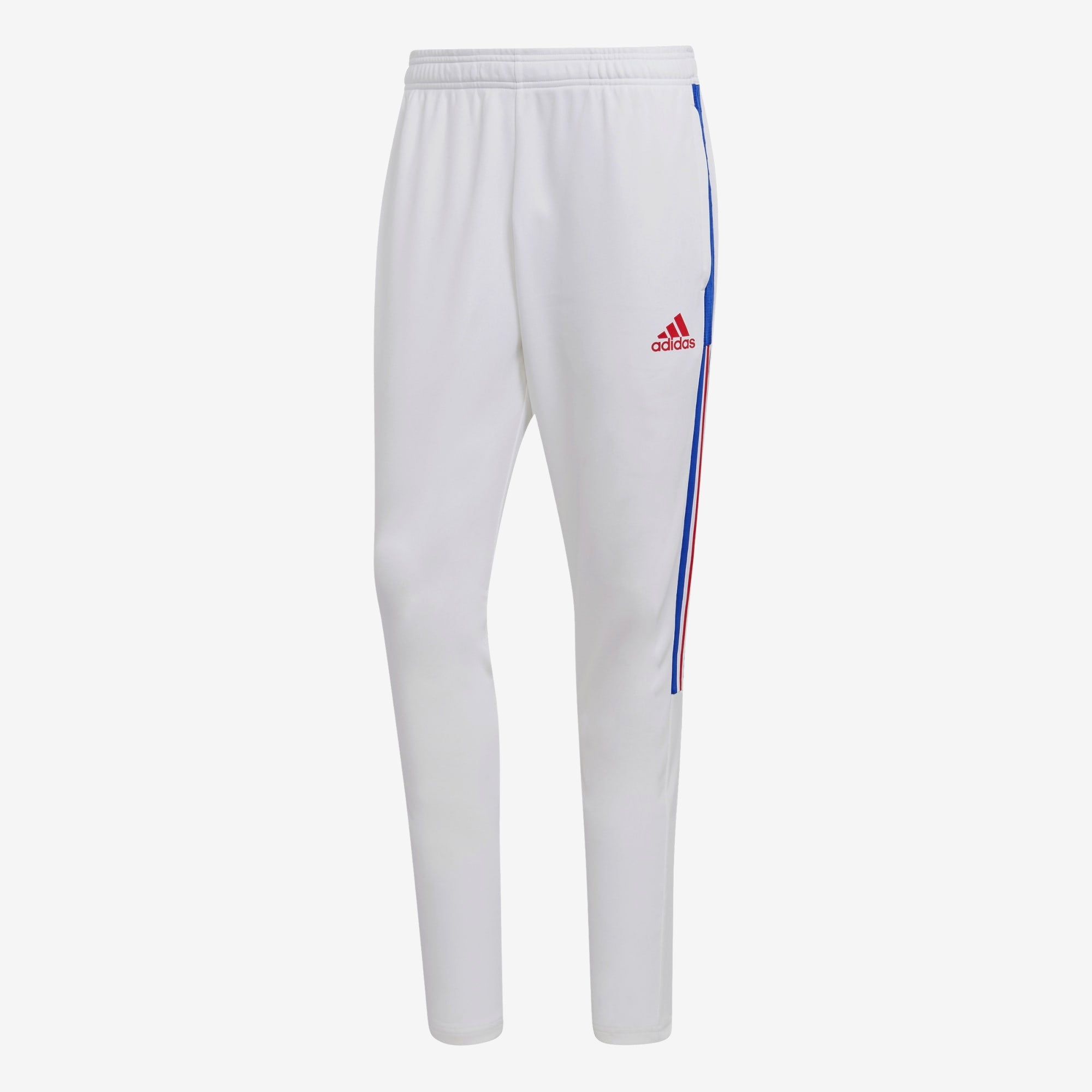 adidas Tiro Track Men's Soccer Pants - White / Vivid Red / Royal Blue