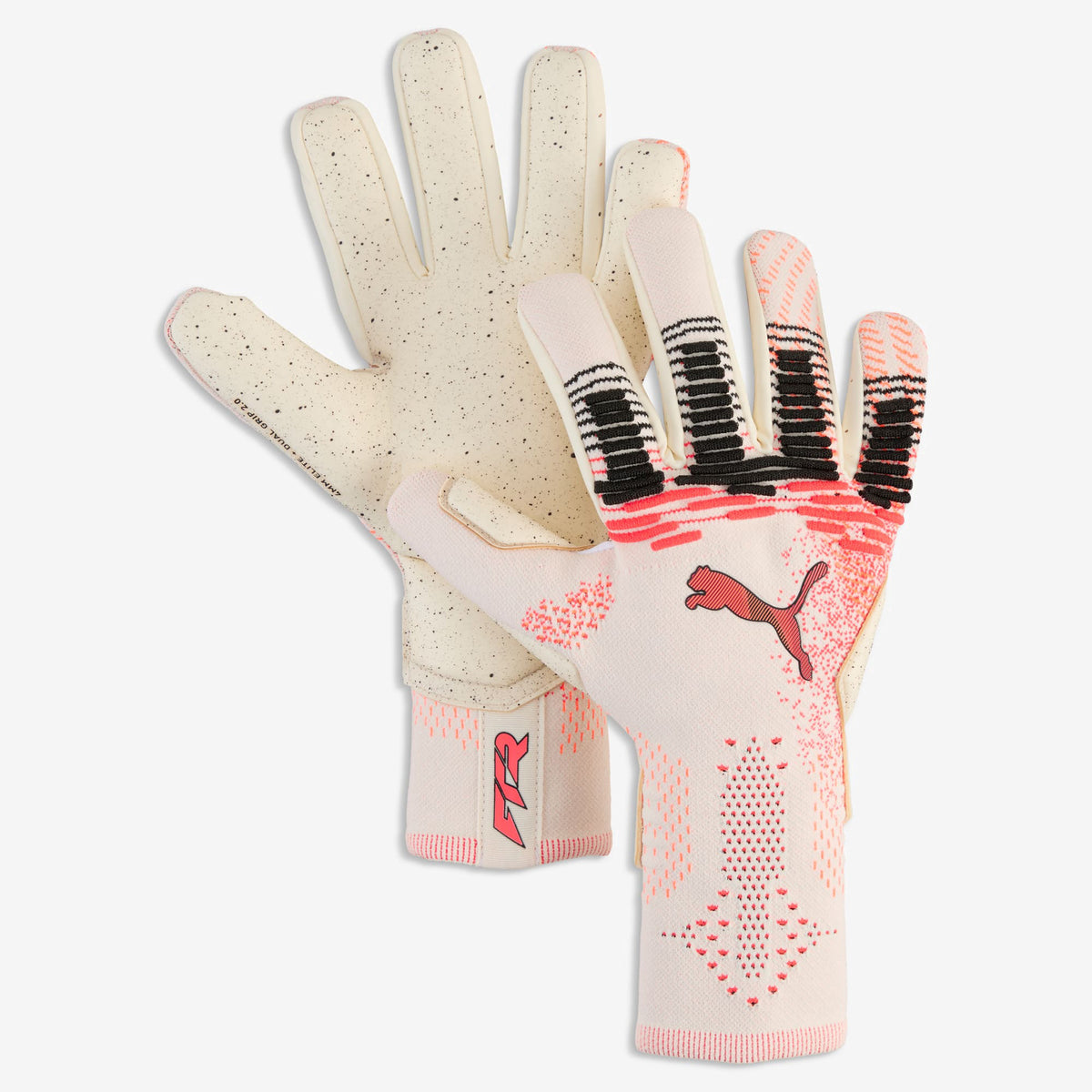 PUMA FUTURE Ultimate NC Soccer Goalkeeper Gloves - Sugared Almond-PUMA Black-Ultra Red