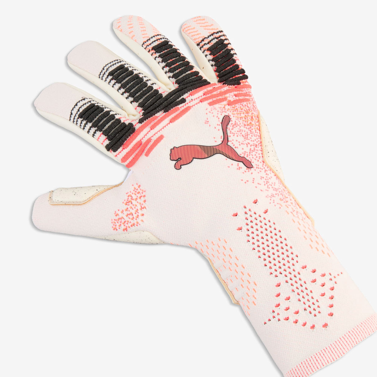 PUMA FUTURE Ultimate NC Soccer Goalkeeper Gloves - Sugared Almond-PUMA Black-Ultra Red