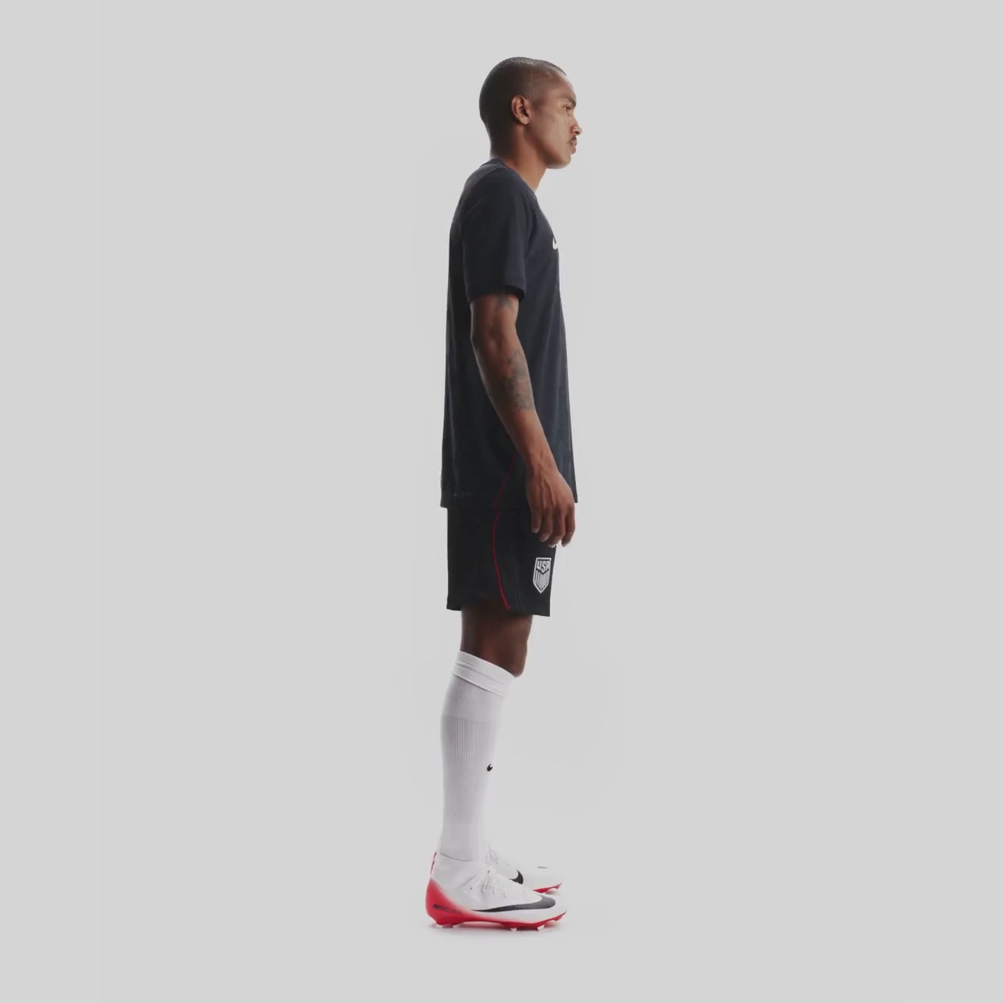 Nike USMNT 2026/27 Match Away Men's Aero-FIT Soccer Authentic Jersey - Dark Obsidian/Pure Platinum