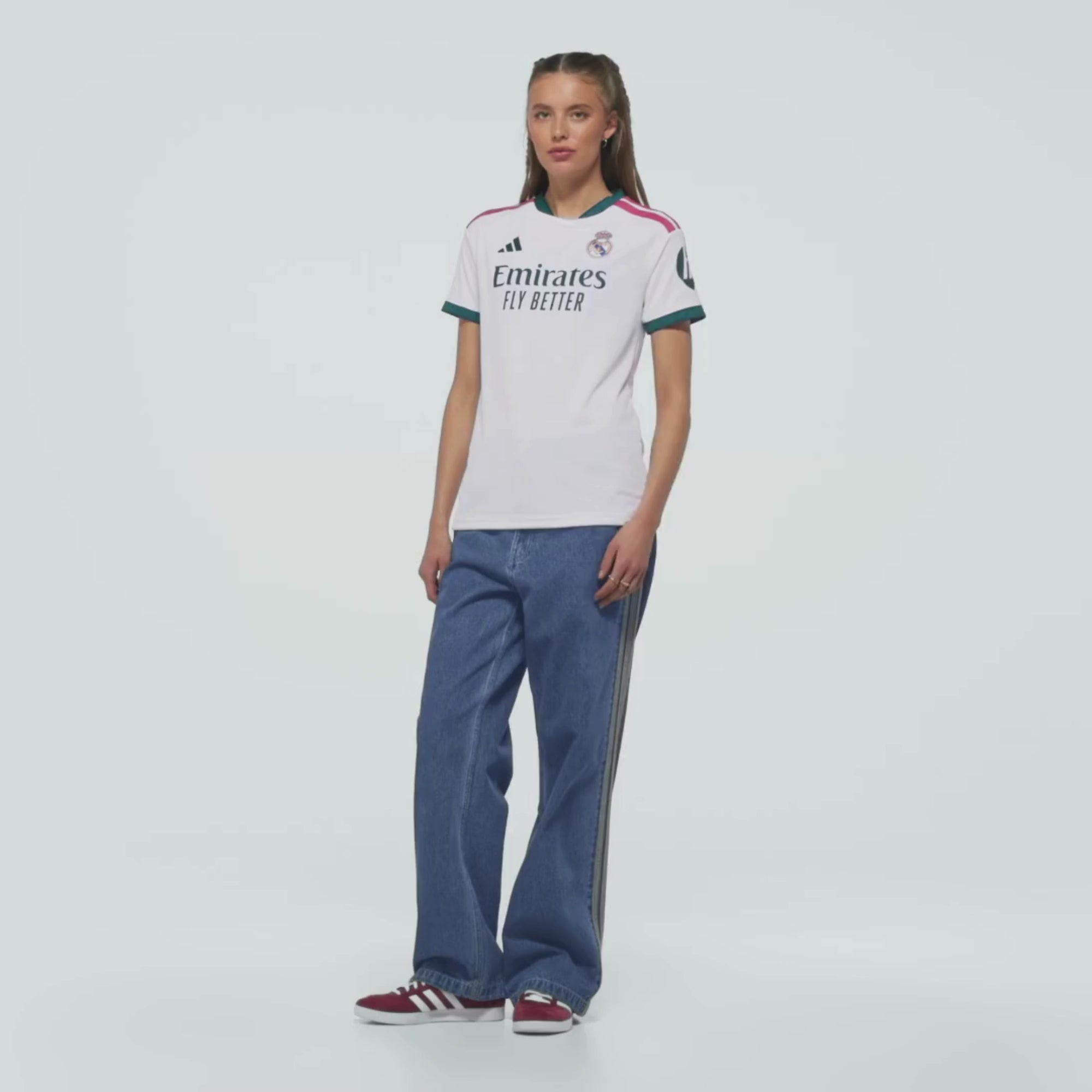 adidas Real Madrid 2026/27 Stadium Home Women's Soccer Jersey - White