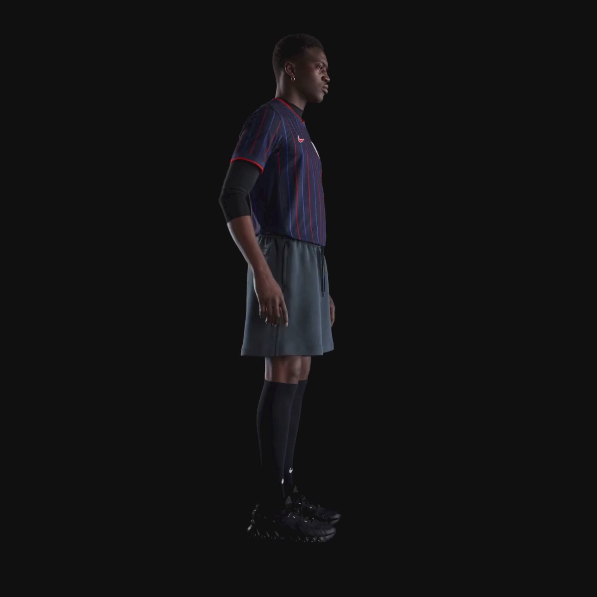 Nike USMNT 2025 Match Away (Men's Team) Men's Dri-FIT ADV Soccer Authentic Jersey - Obsidian/Challenge Red